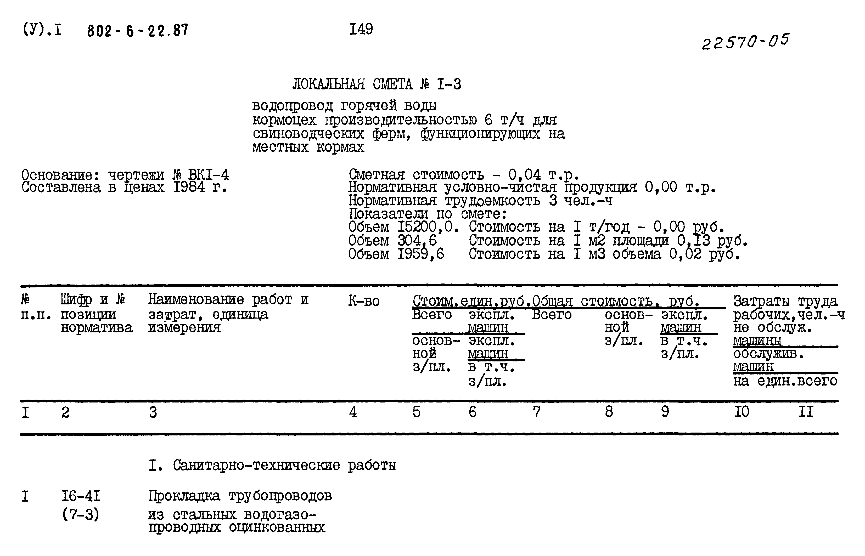 Типовой проект 802-6-22.87