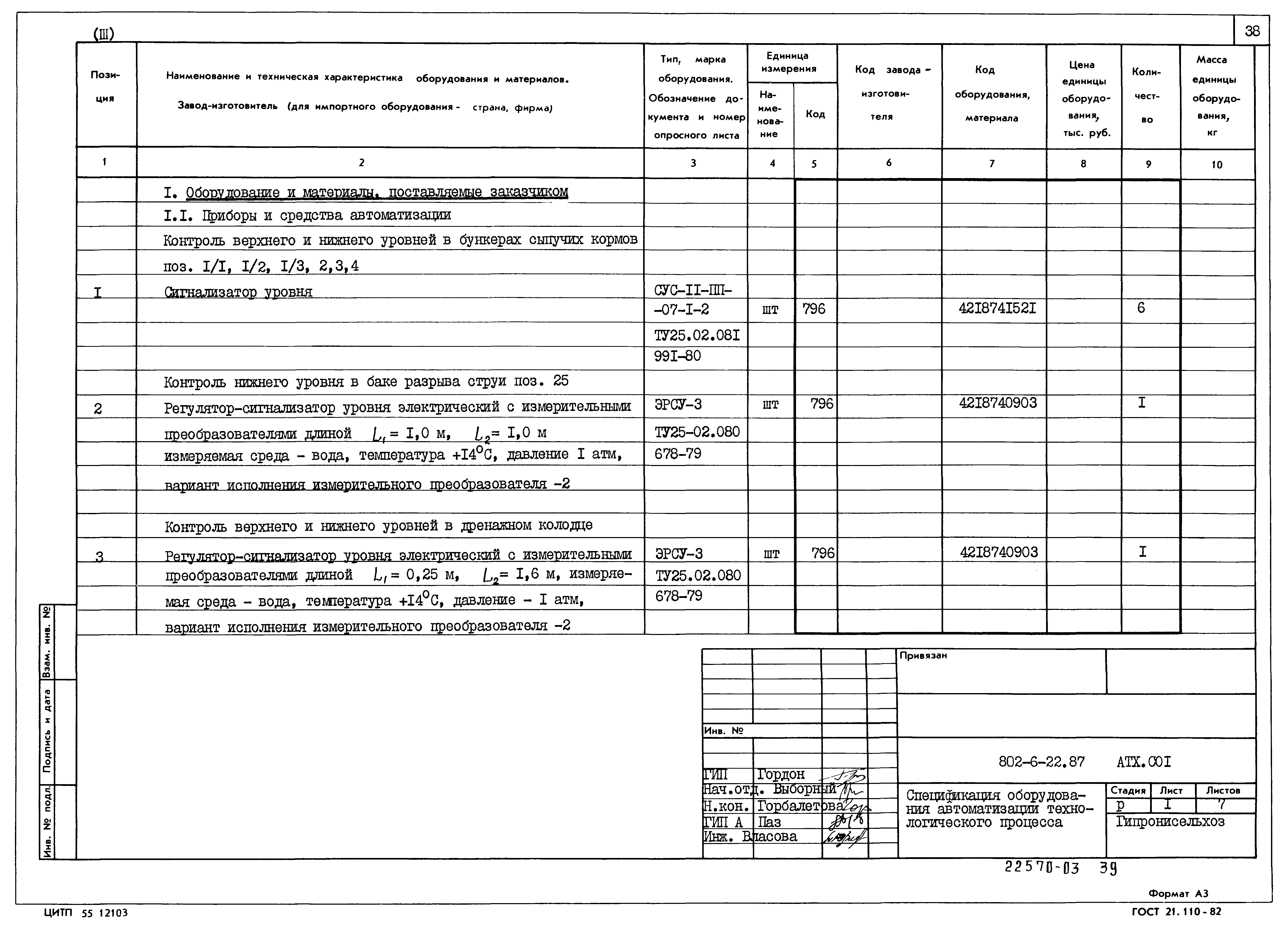 Типовой проект 802-6-22.87