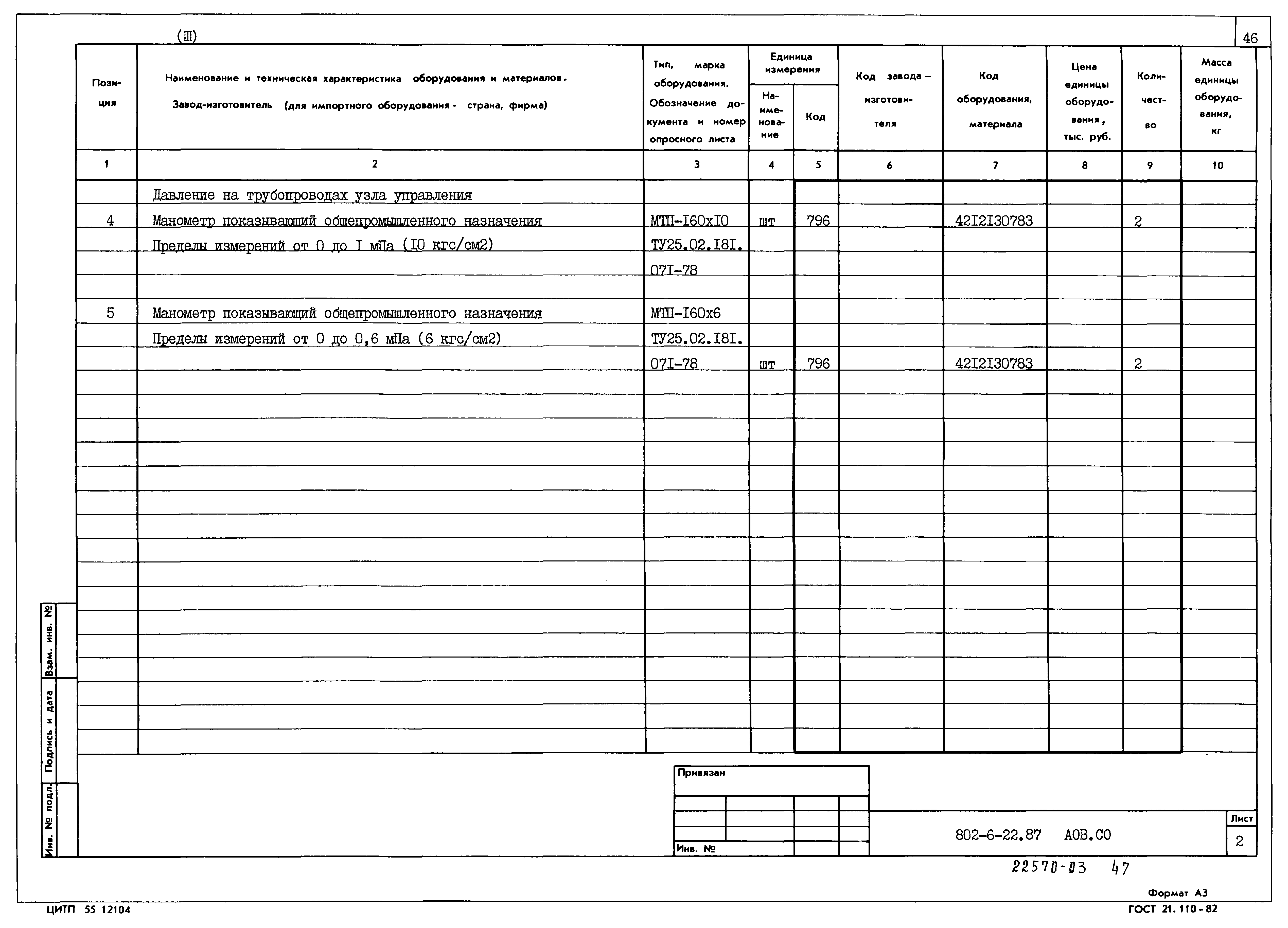 Типовой проект 802-6-22.87