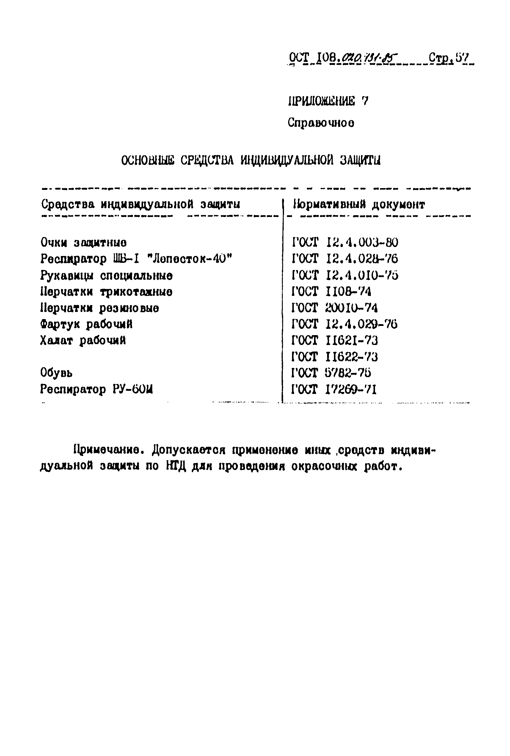 ОСТ 108.020.131-85