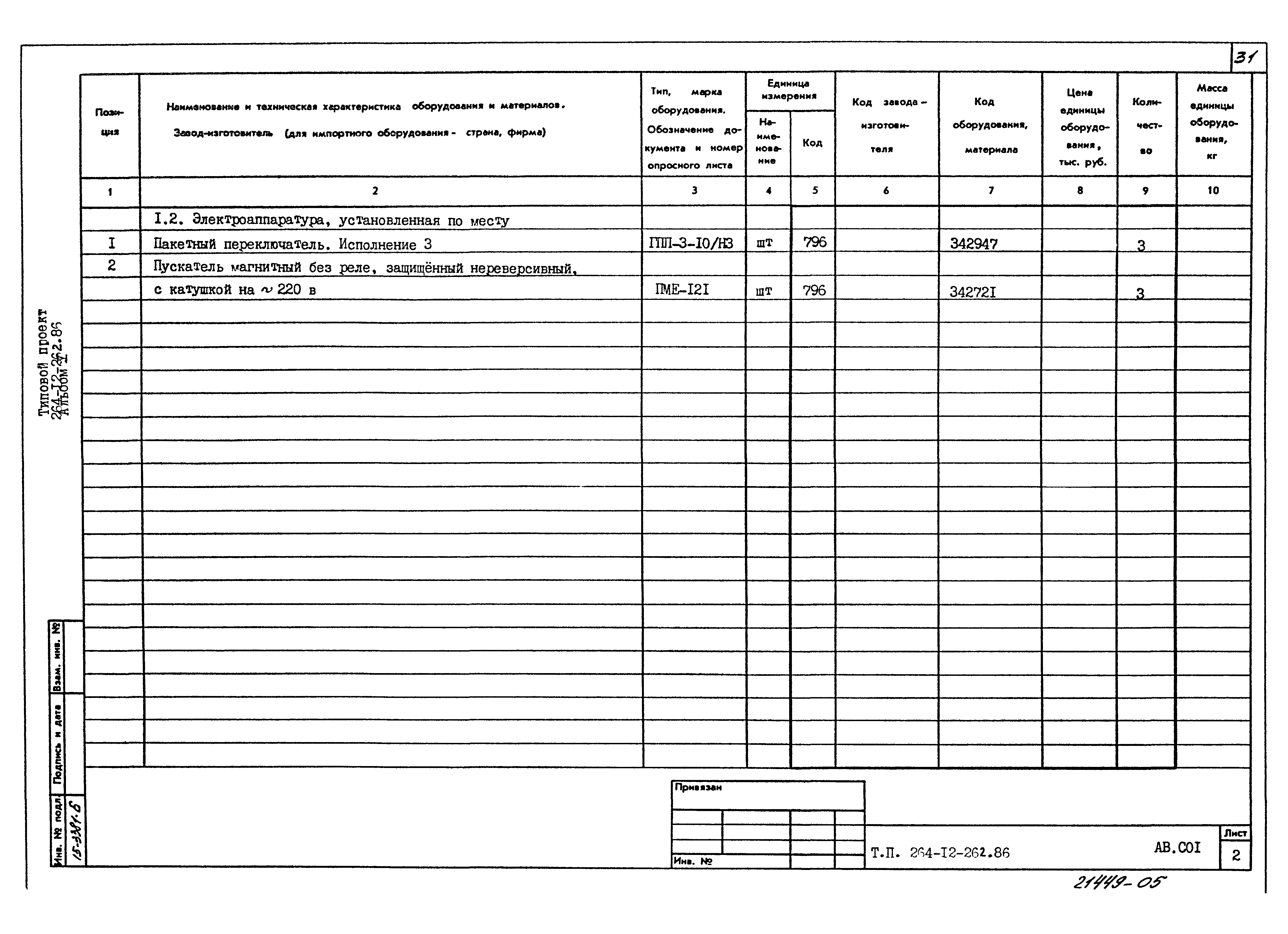 Типовой проект 264-12-262.86