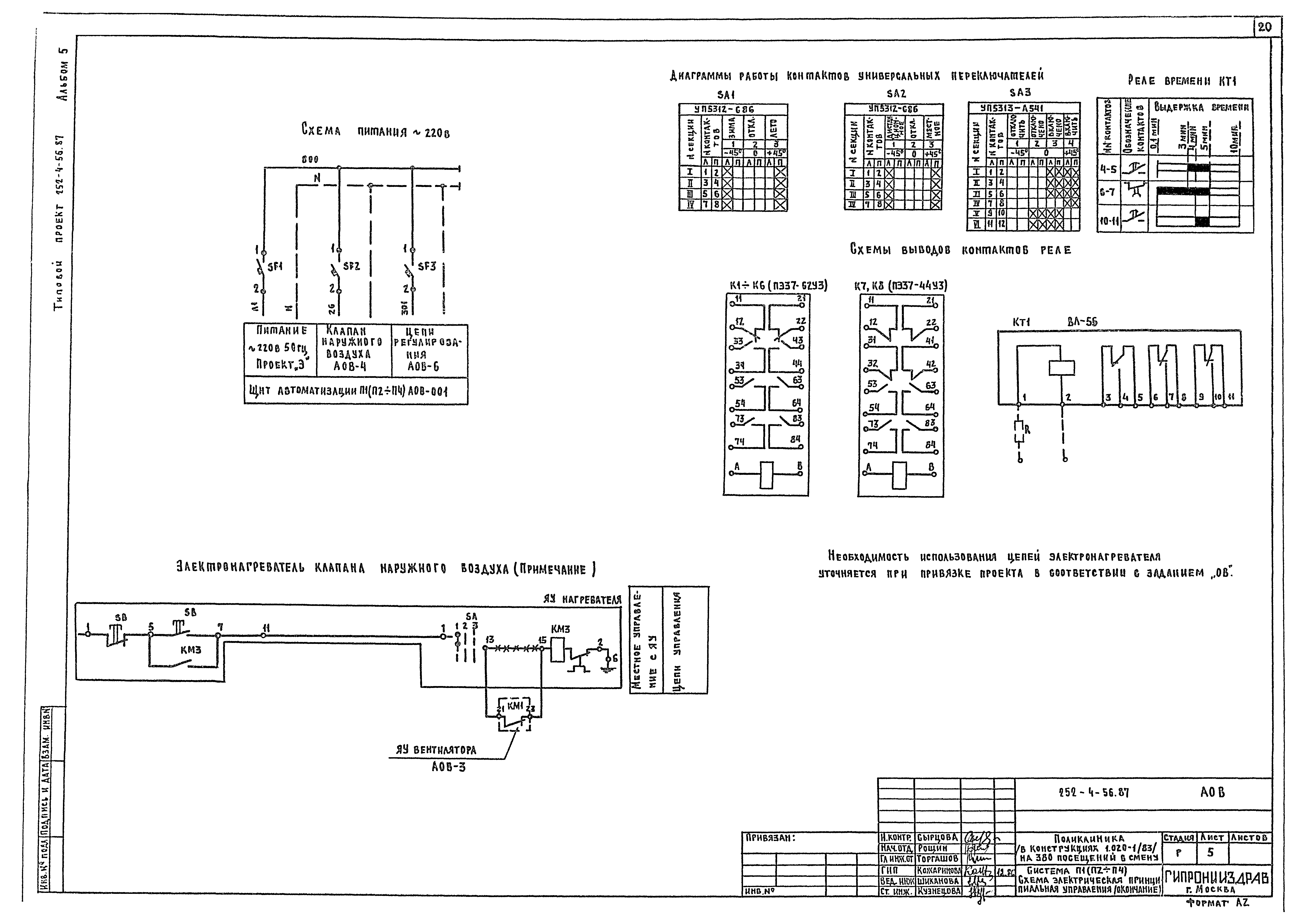 Типовой проект 252-4-56.87