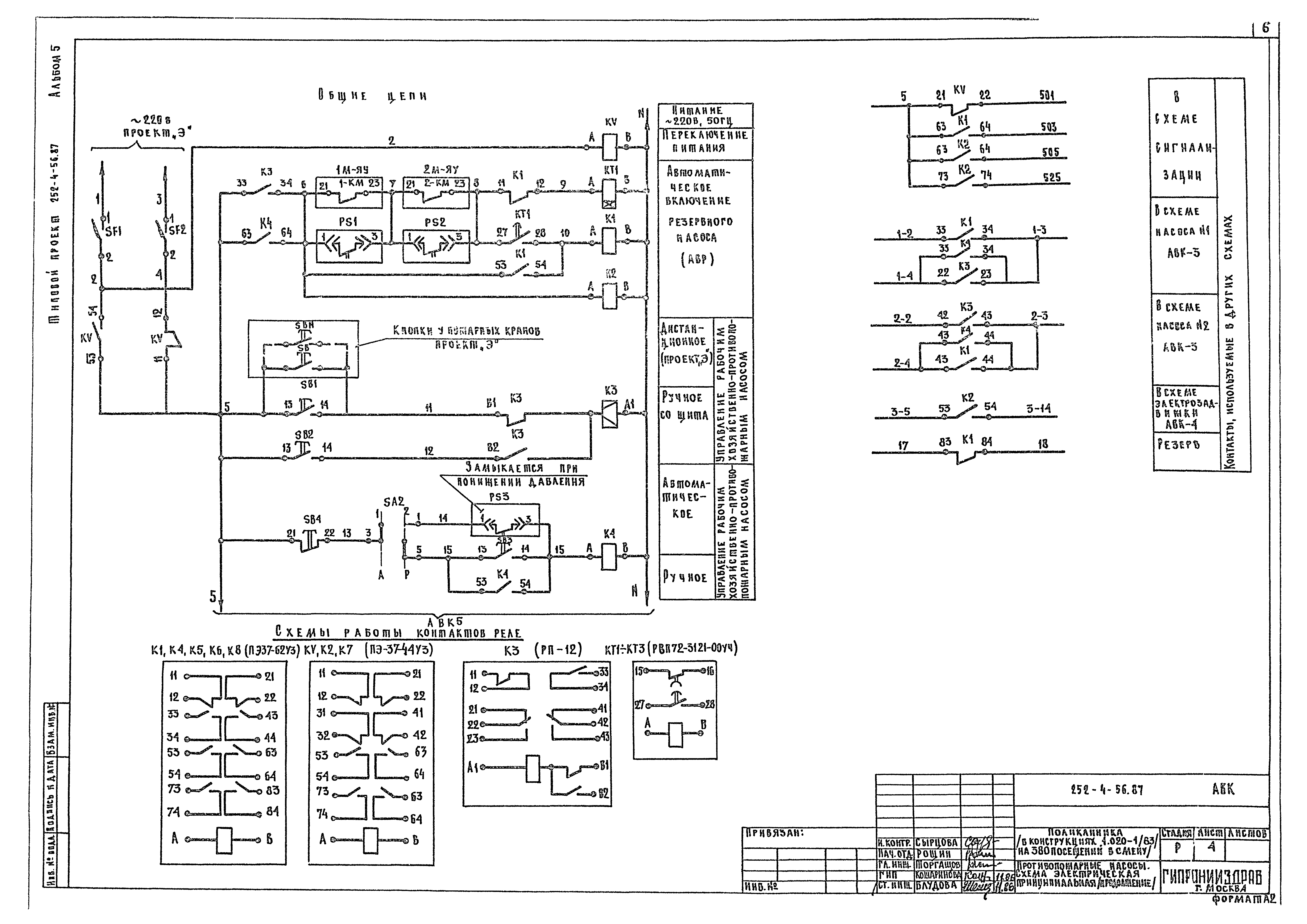 Типовой проект 252-4-56.87