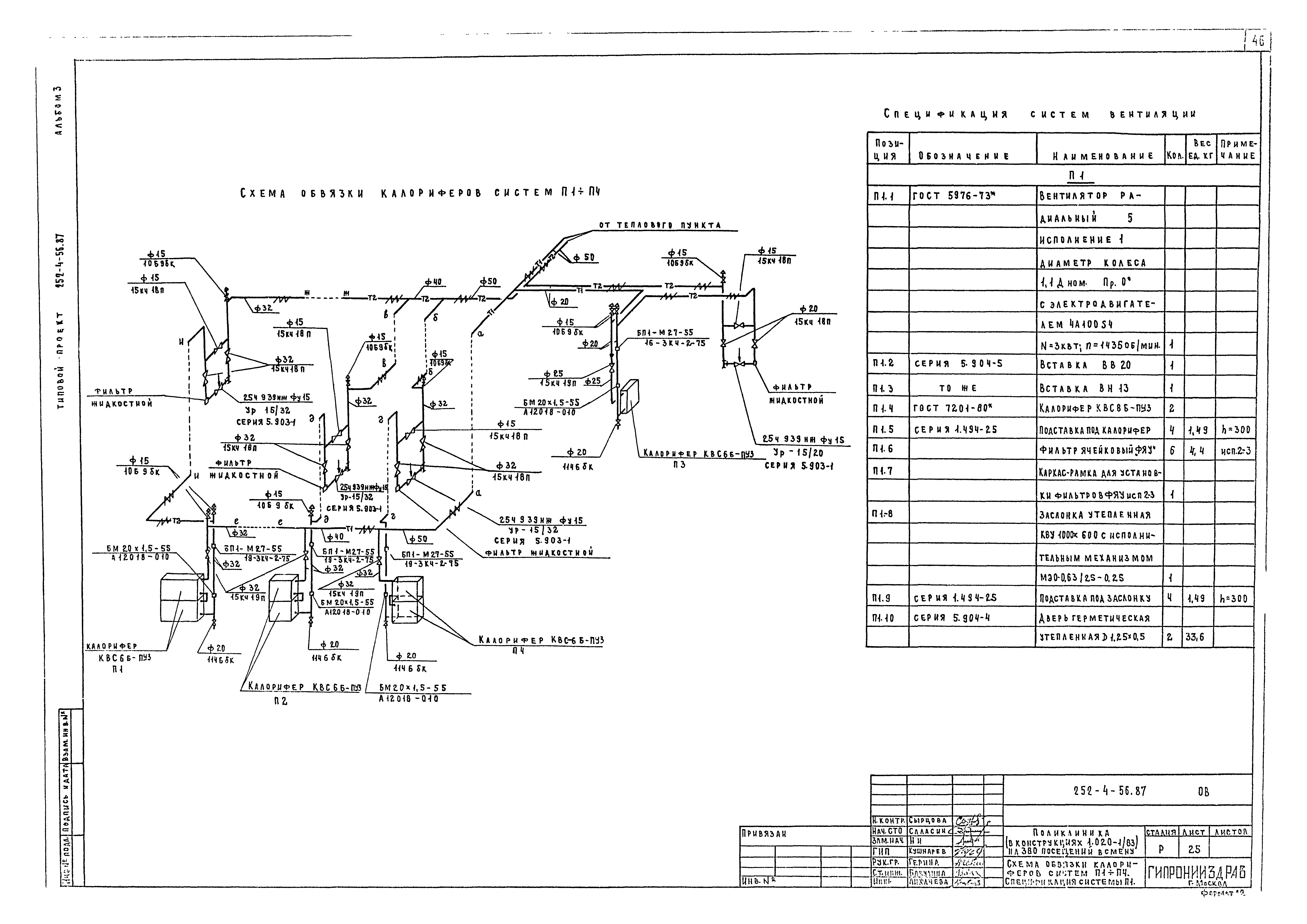Типовой проект 252-4-56.87