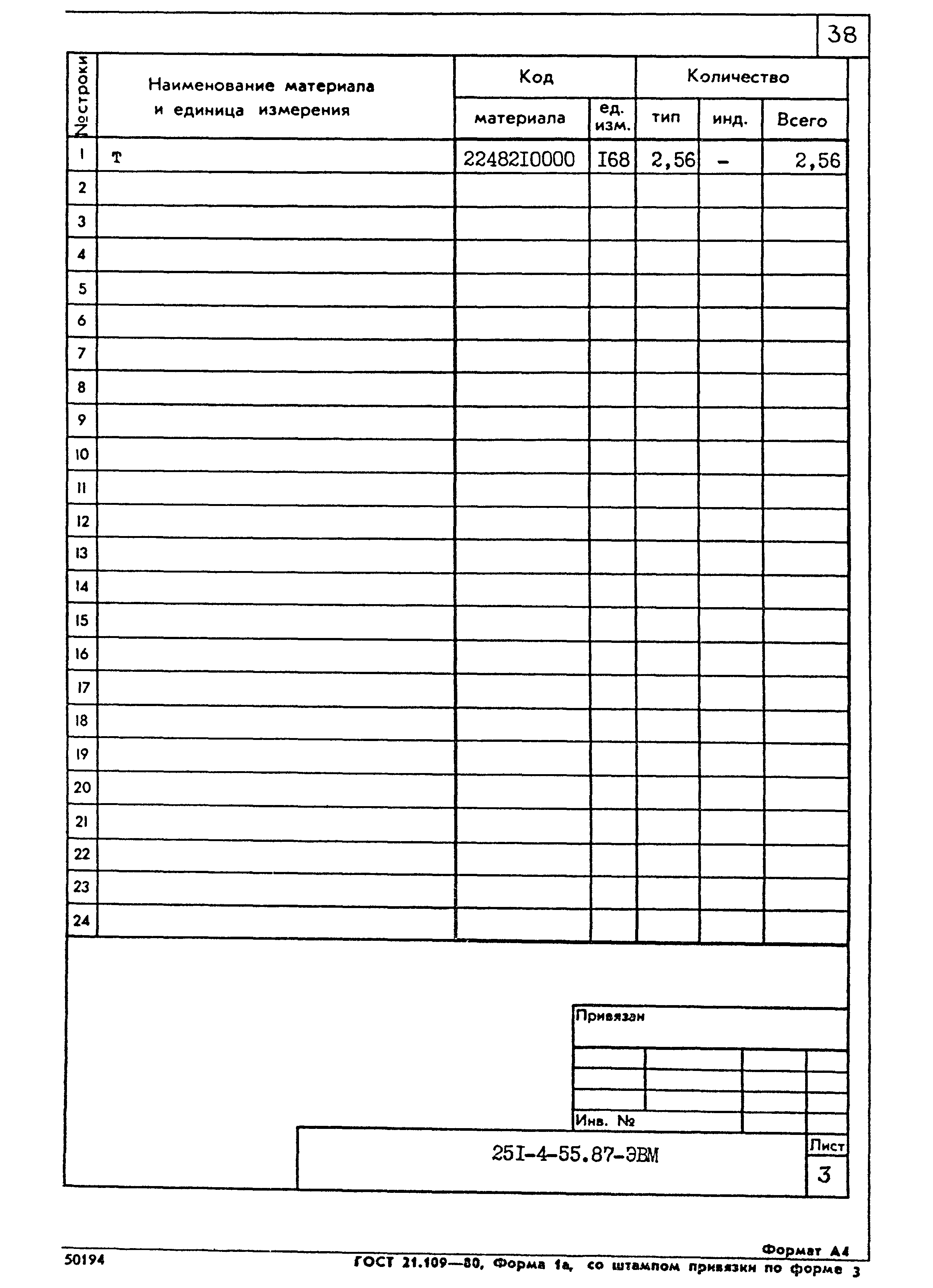 Типовой проект 251-4-55.87