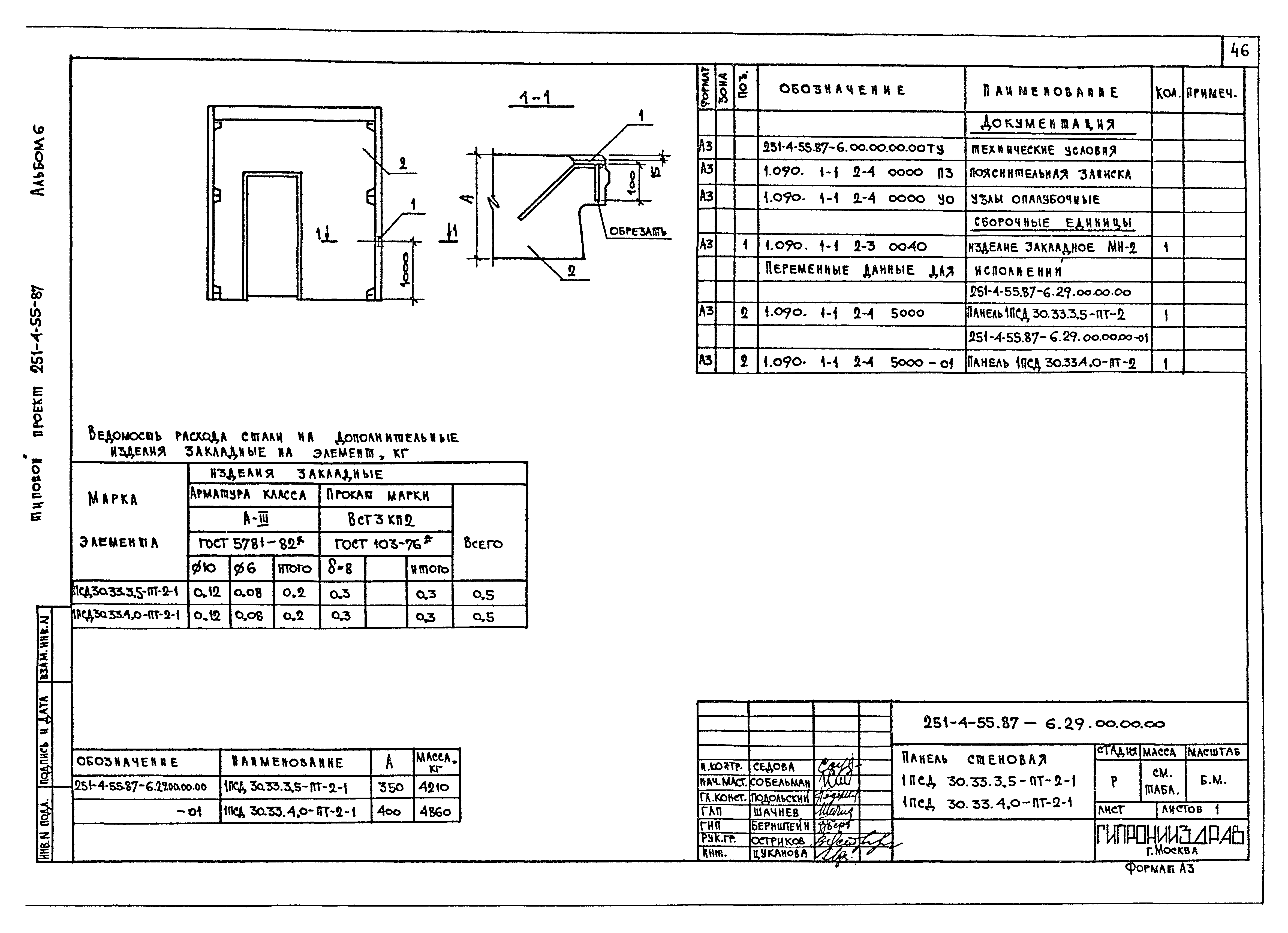 Типовой проект 251-4-55.87