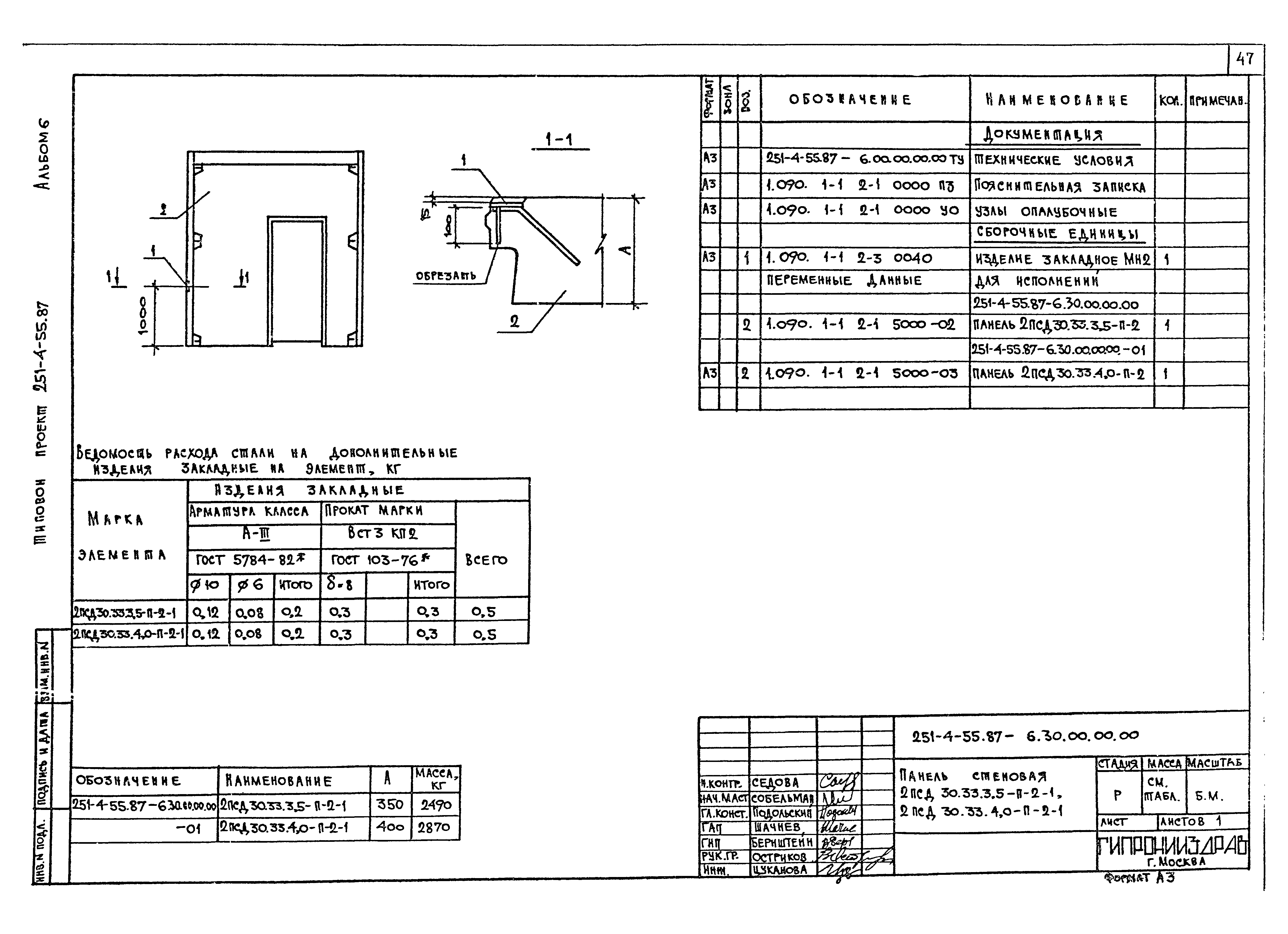 Типовой проект 251-4-55.87