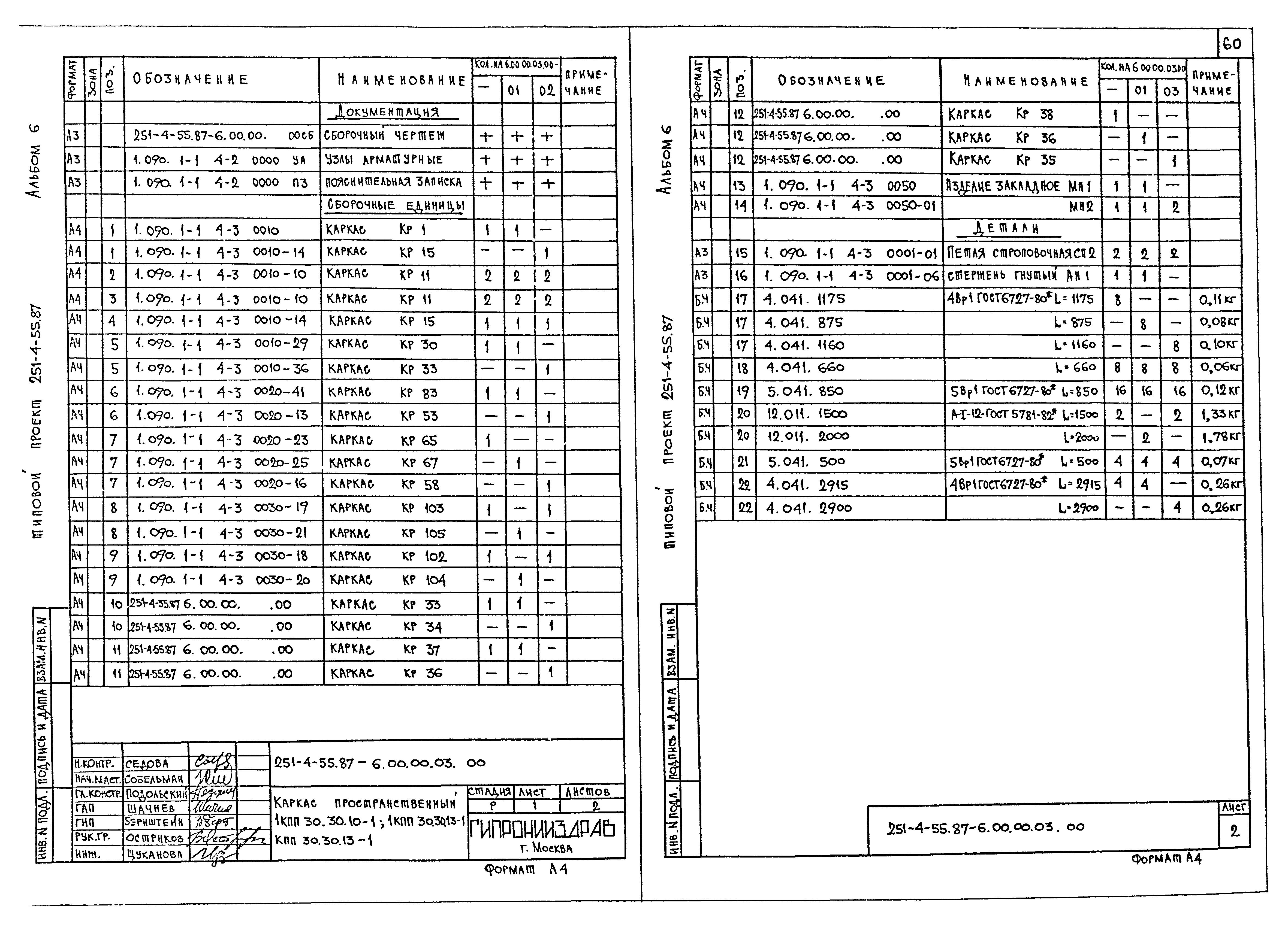 Типовой проект 251-4-55.87
