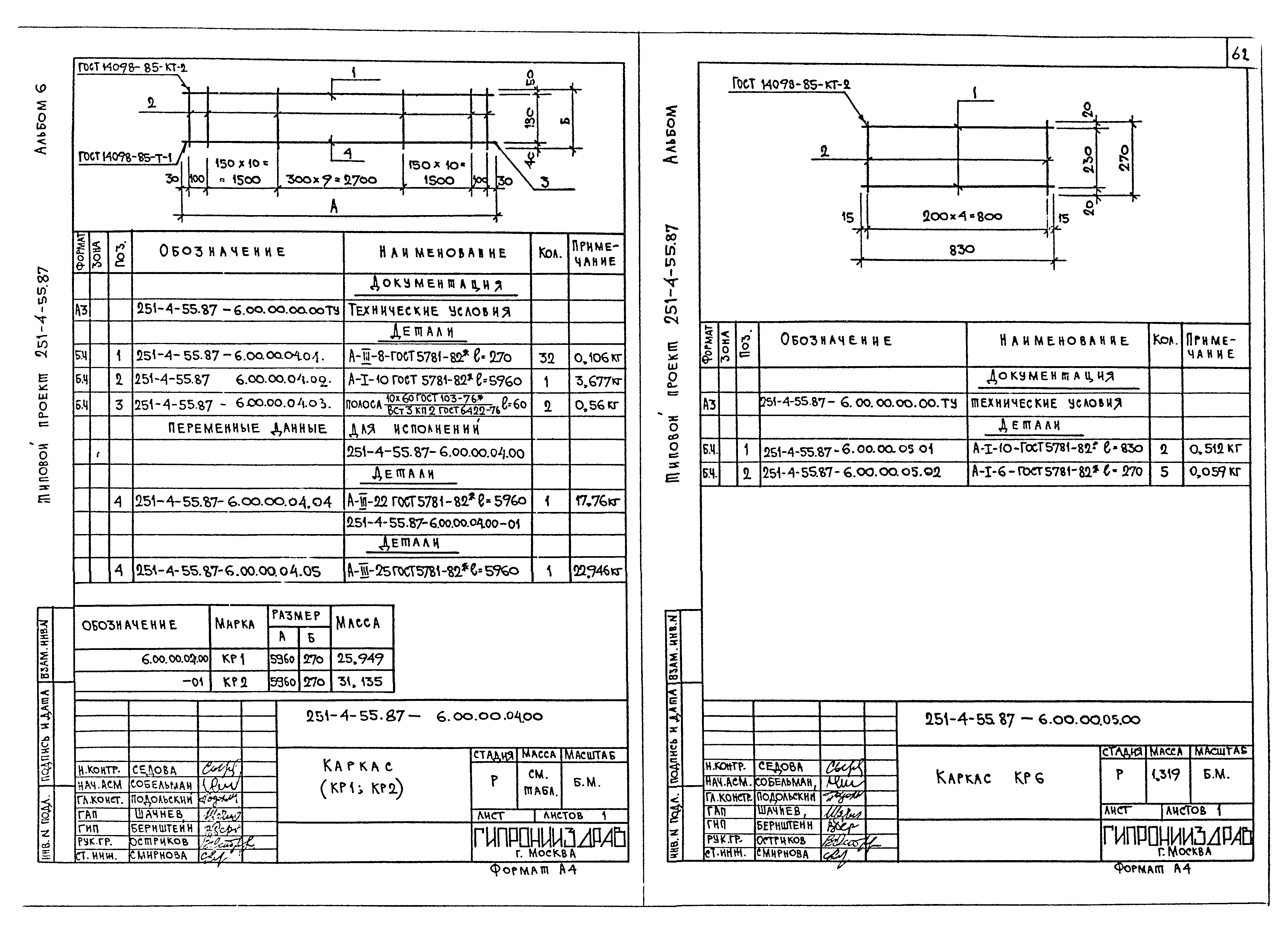 Типовой проект 251-4-55.87