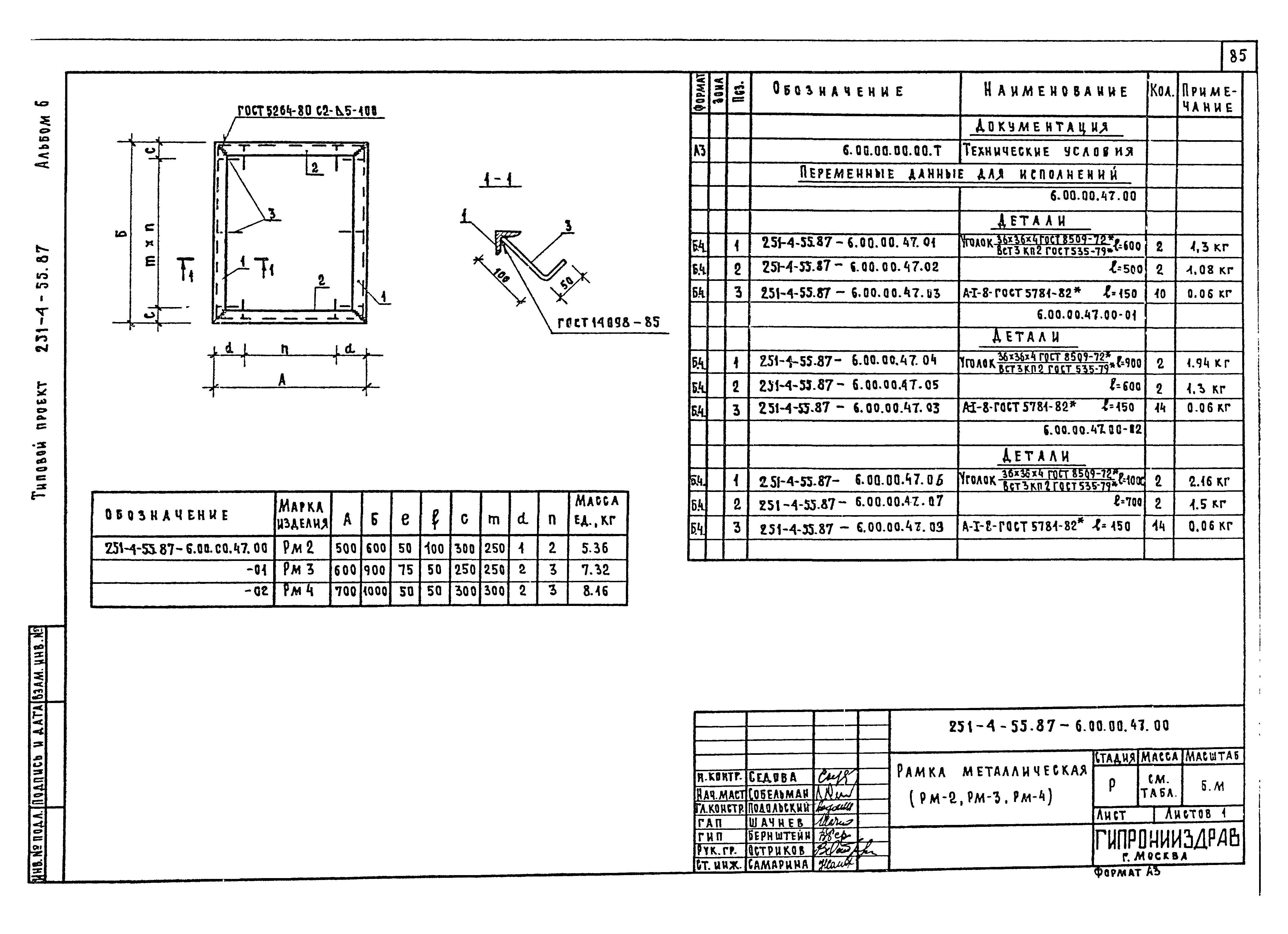 Типовой проект 251-4-55.87