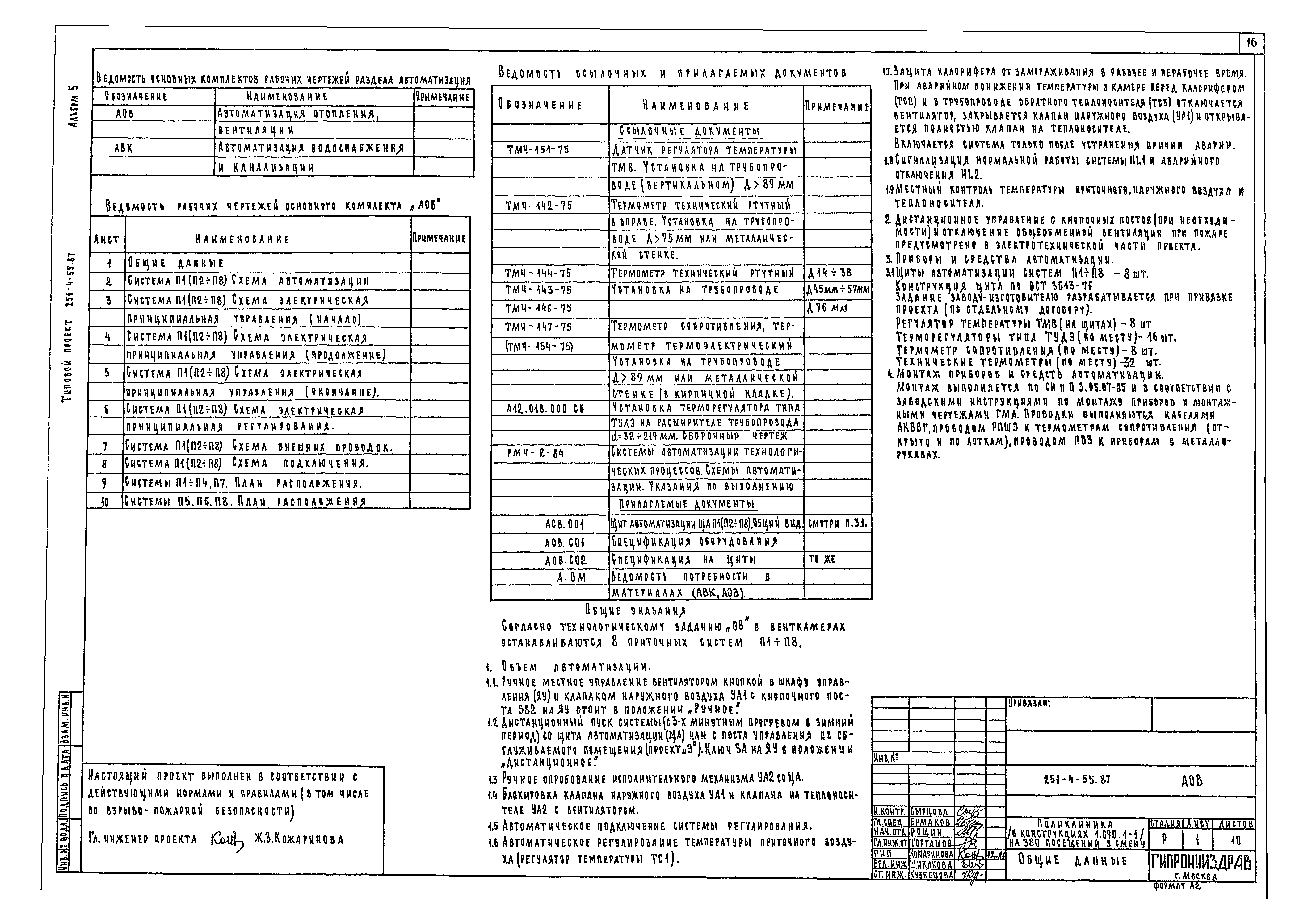 Типовой проект 251-4-55.87