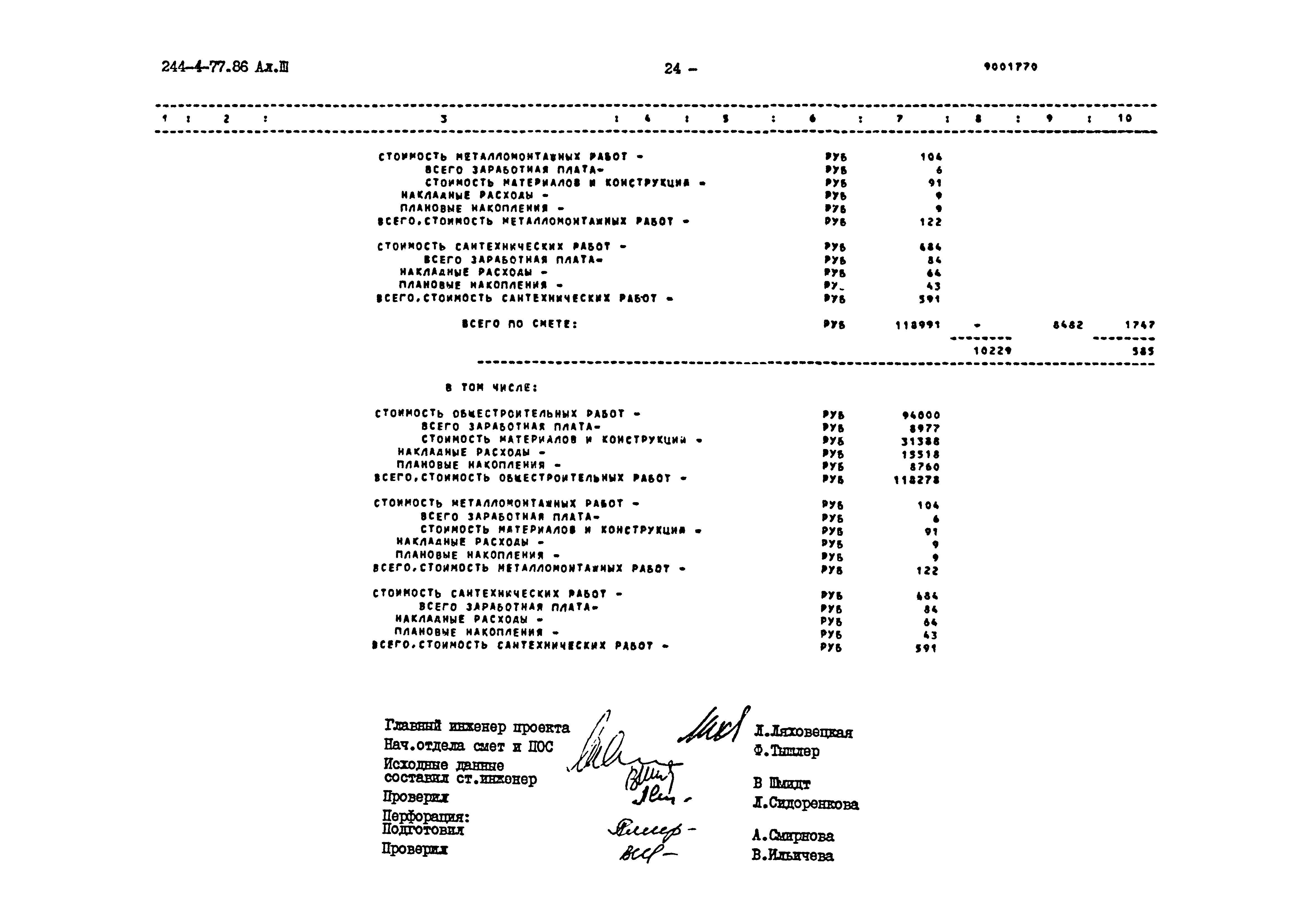 Типовой проект 244-4-77.86
