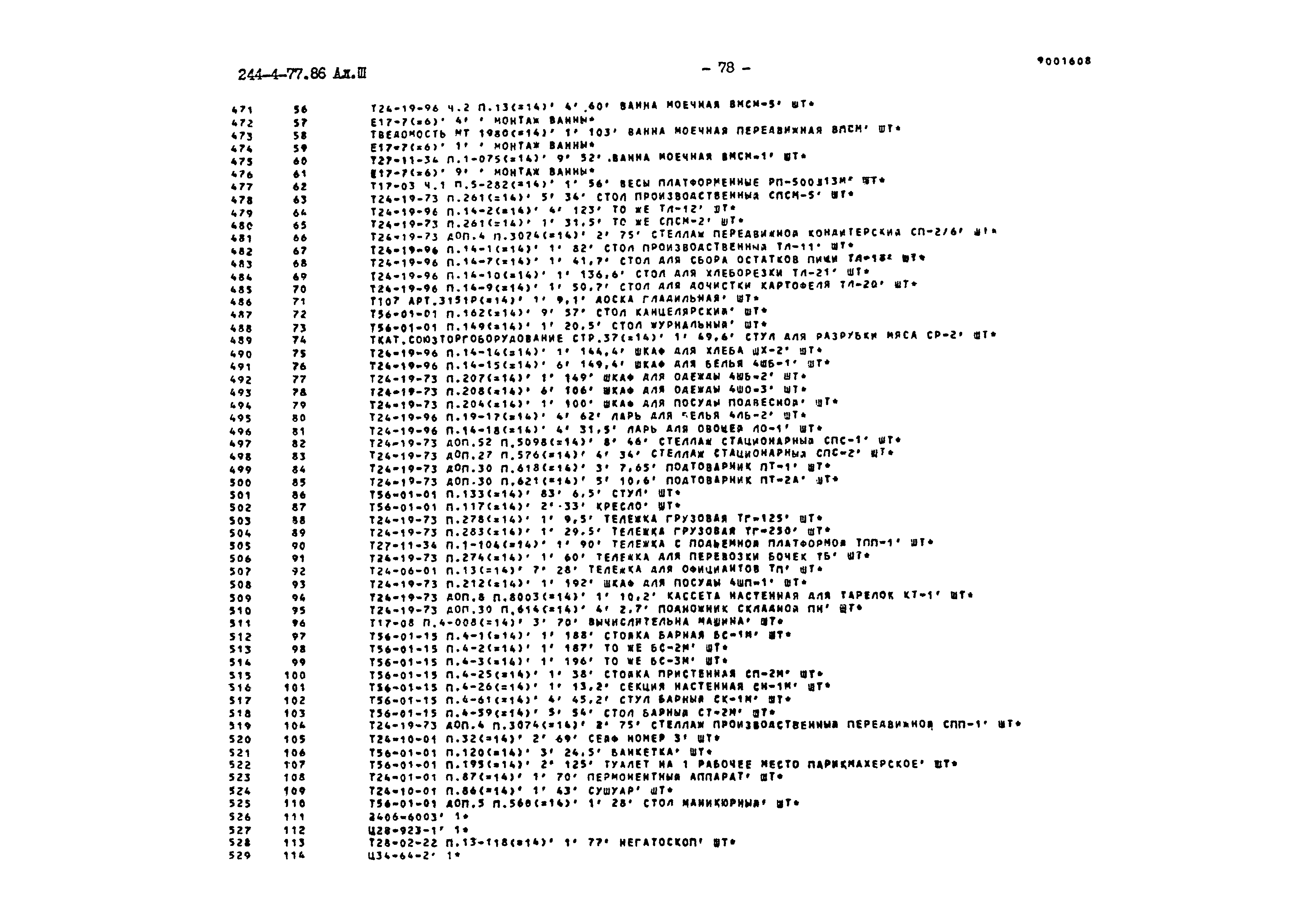Типовой проект 244-4-77.86