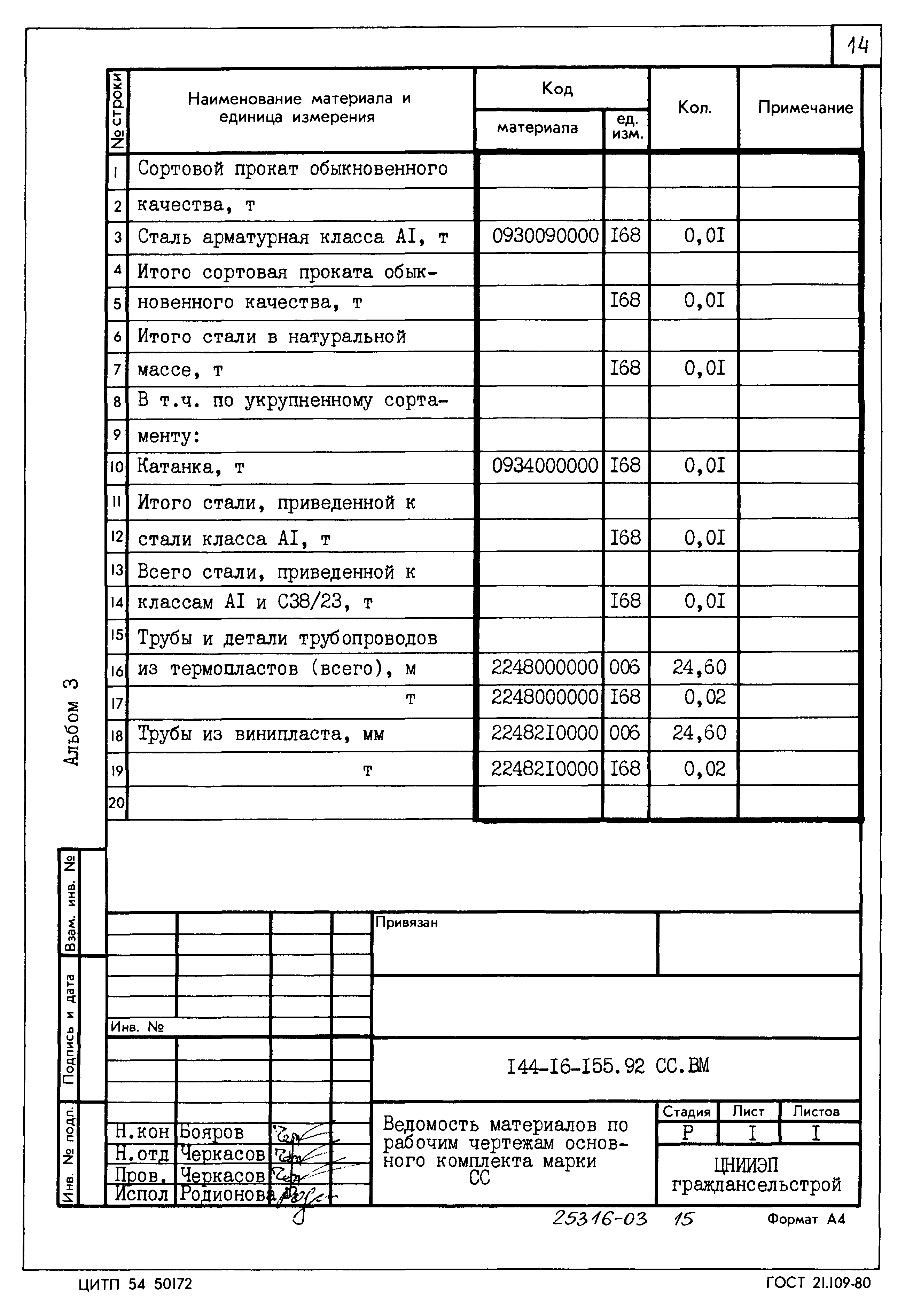 Типовой проект 144-16-155.92