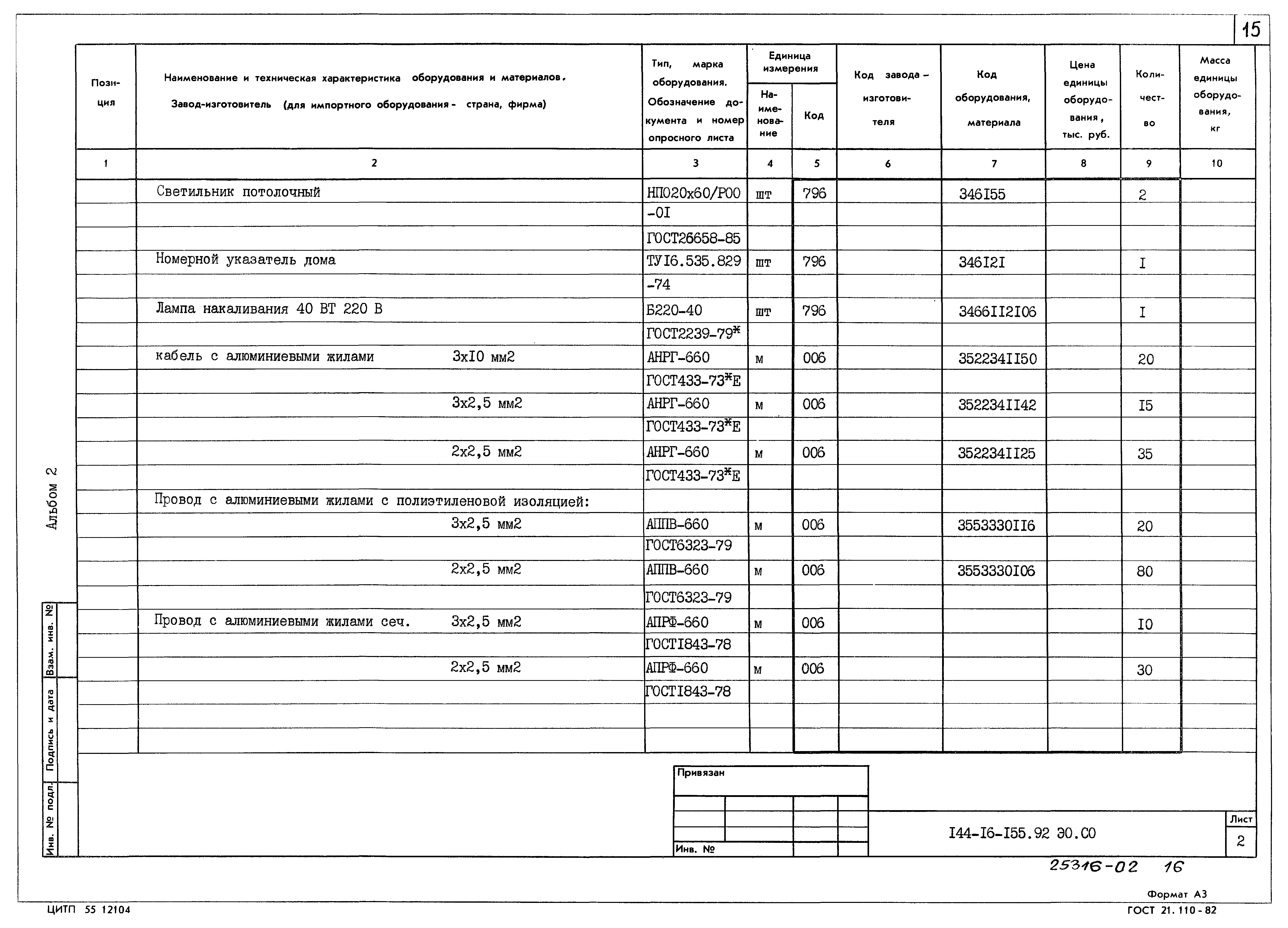 Типовой проект 144-16-155.92