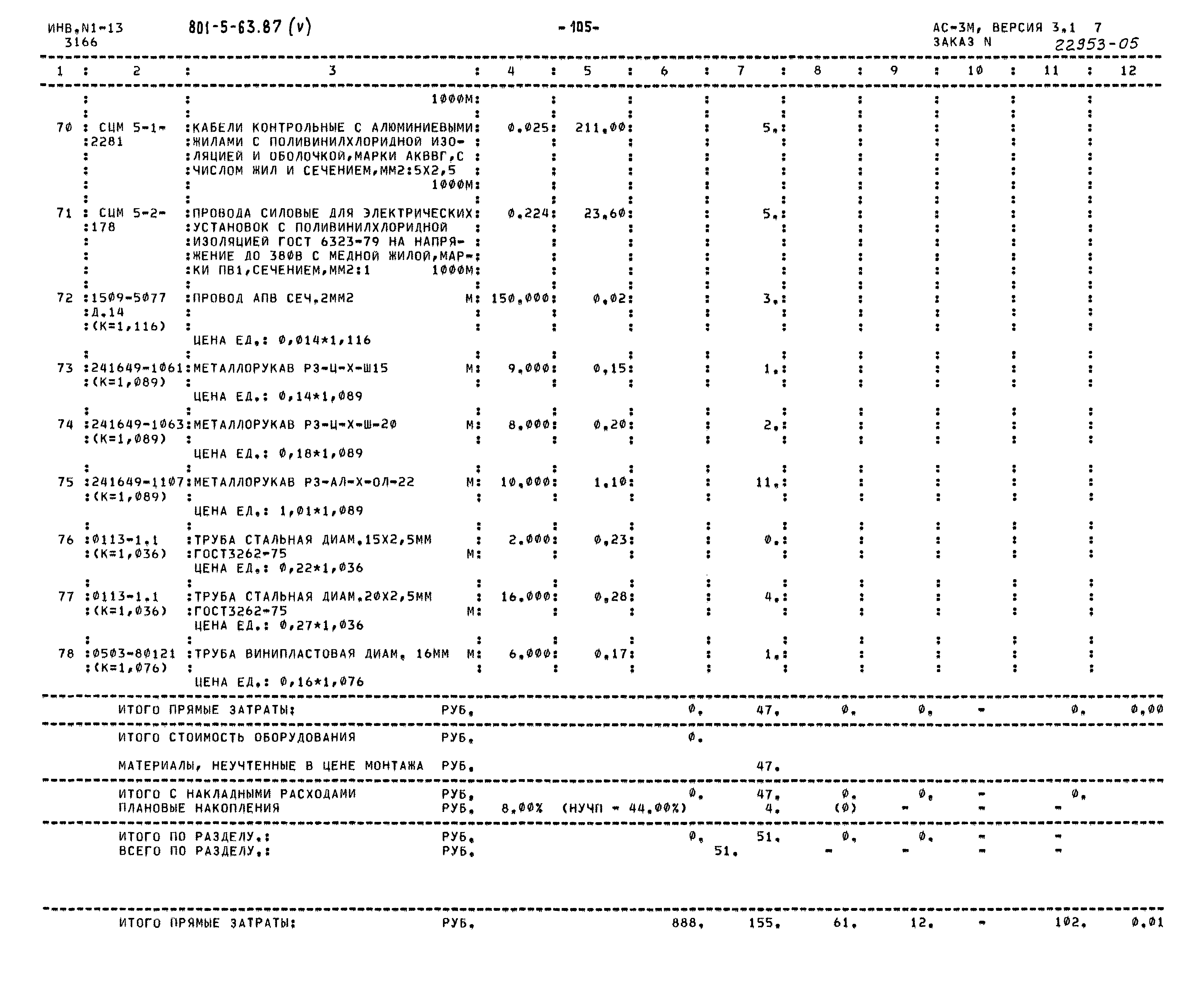 Типовой проект 801-5-63.87