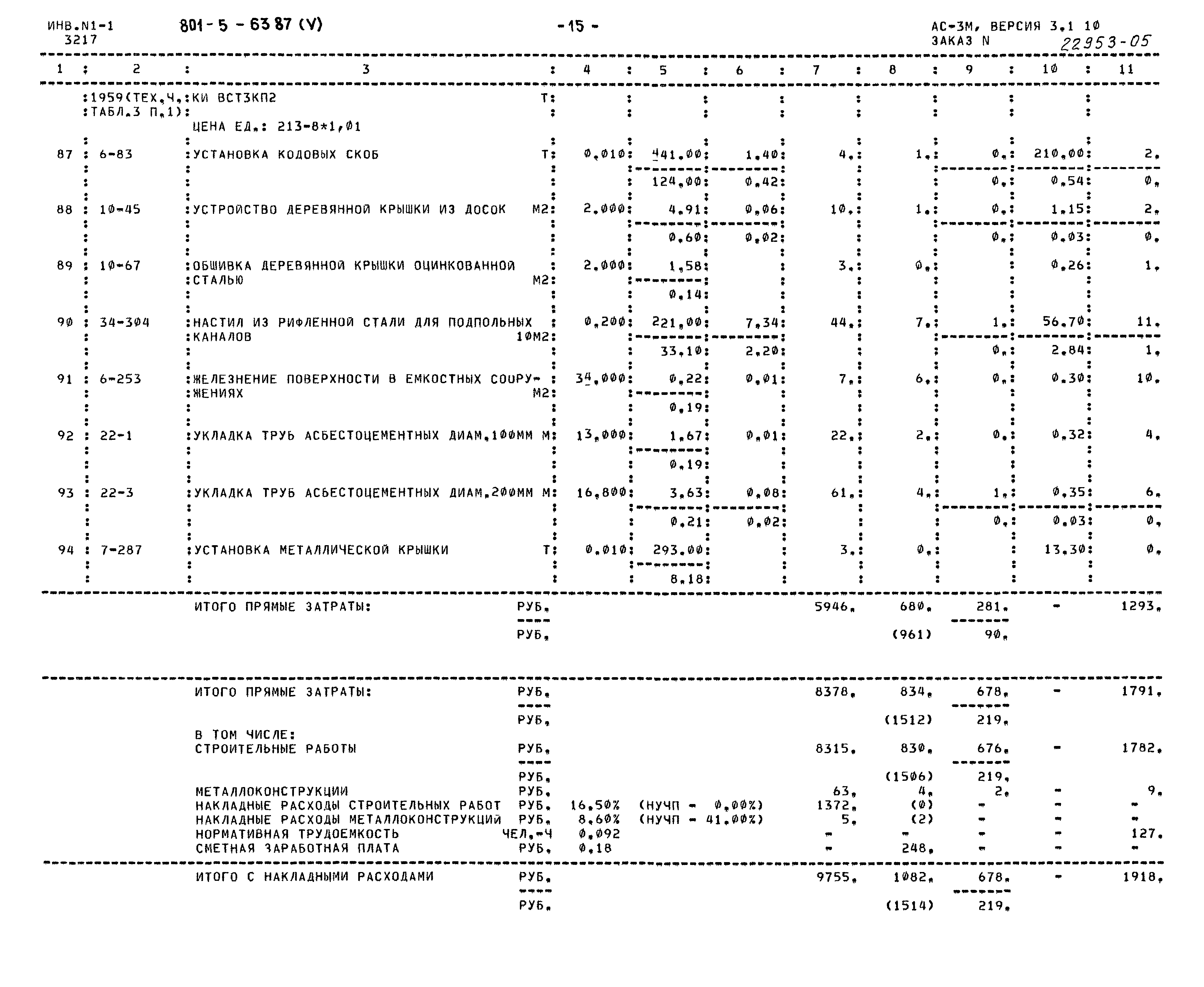 Типовой проект 801-5-63.87