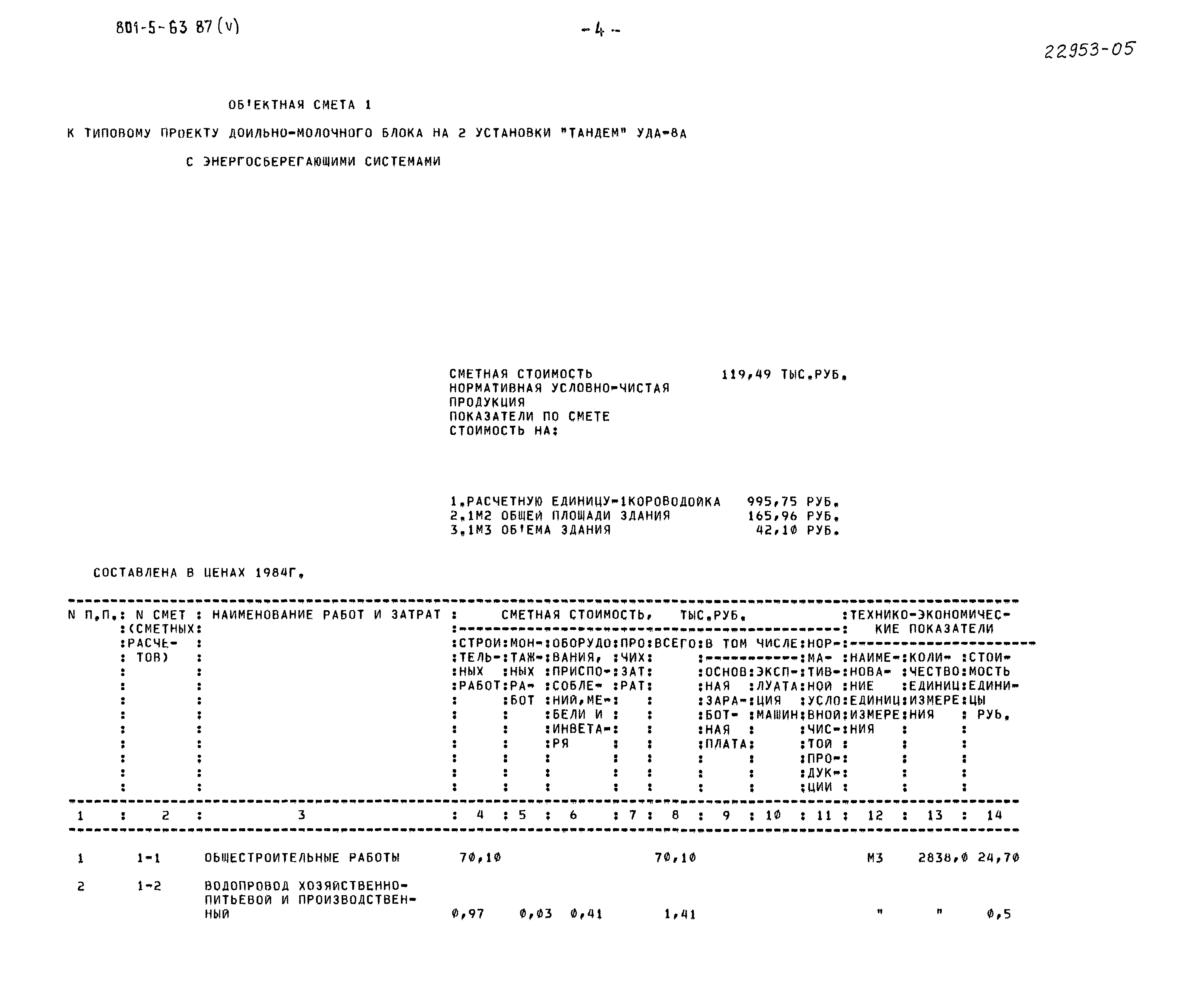 Типовой проект 801-5-63.87