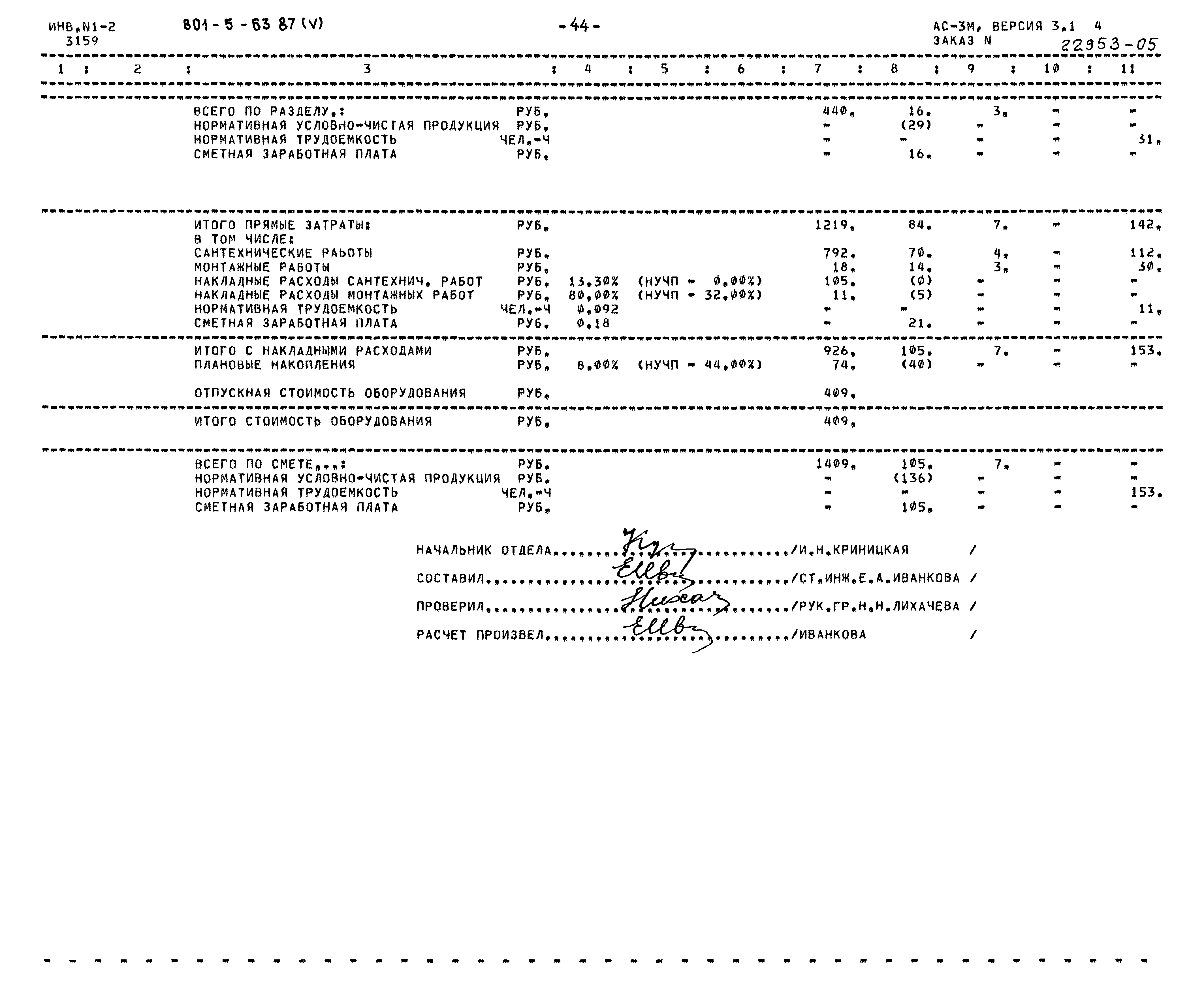 Типовой проект 801-5-63.87