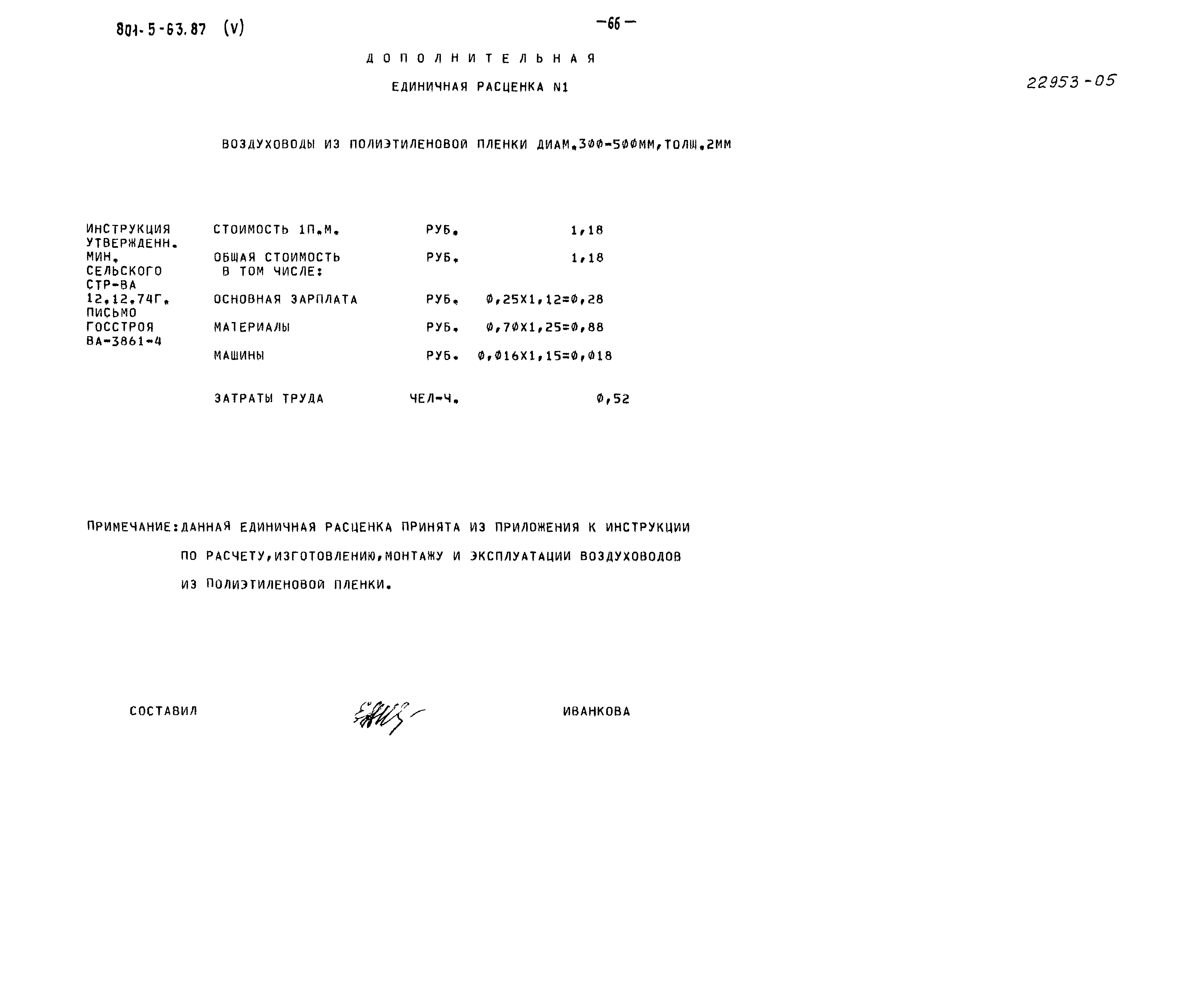 Типовой проект 801-5-63.87