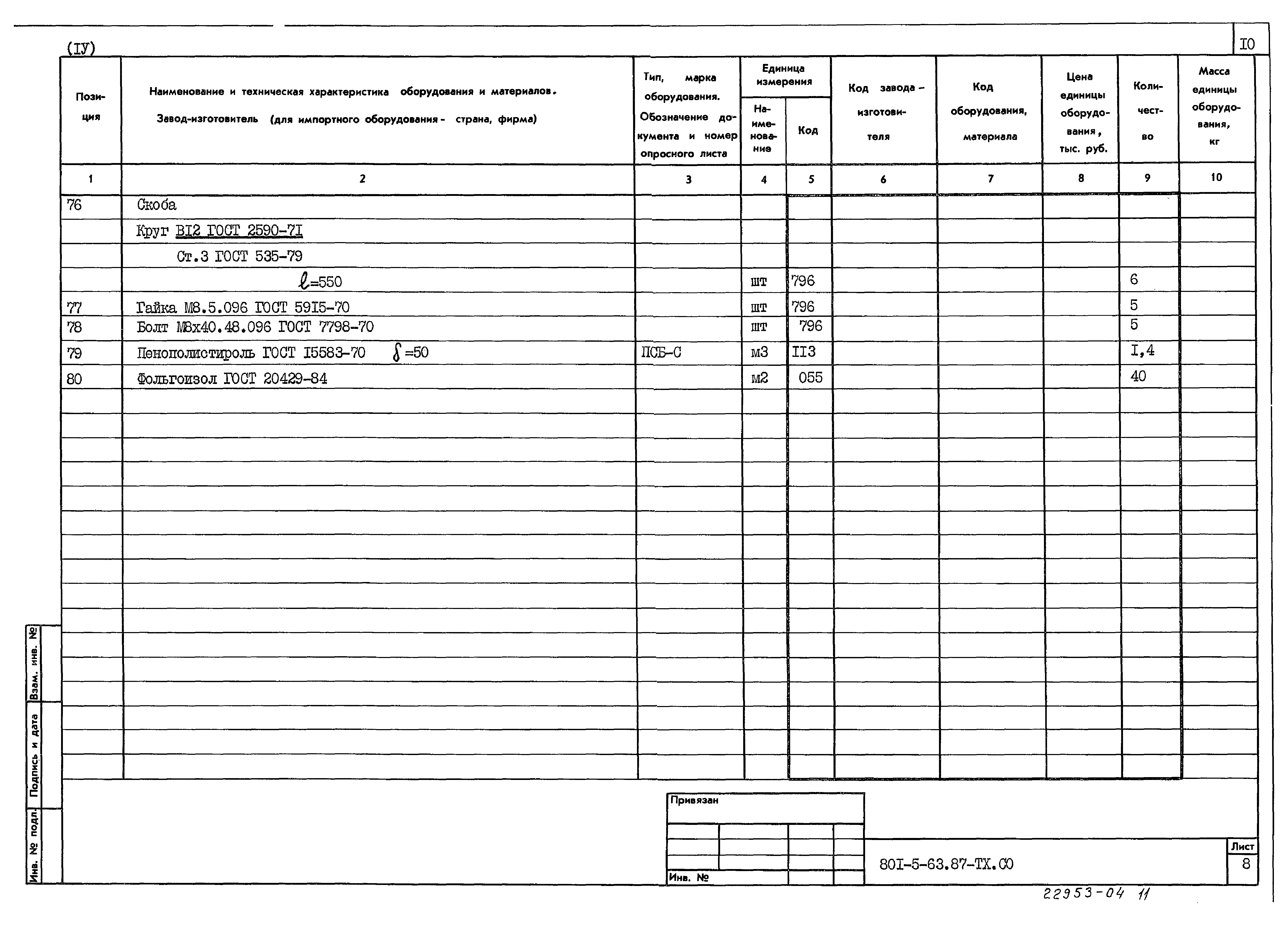 Типовой проект 801-5-63.87
