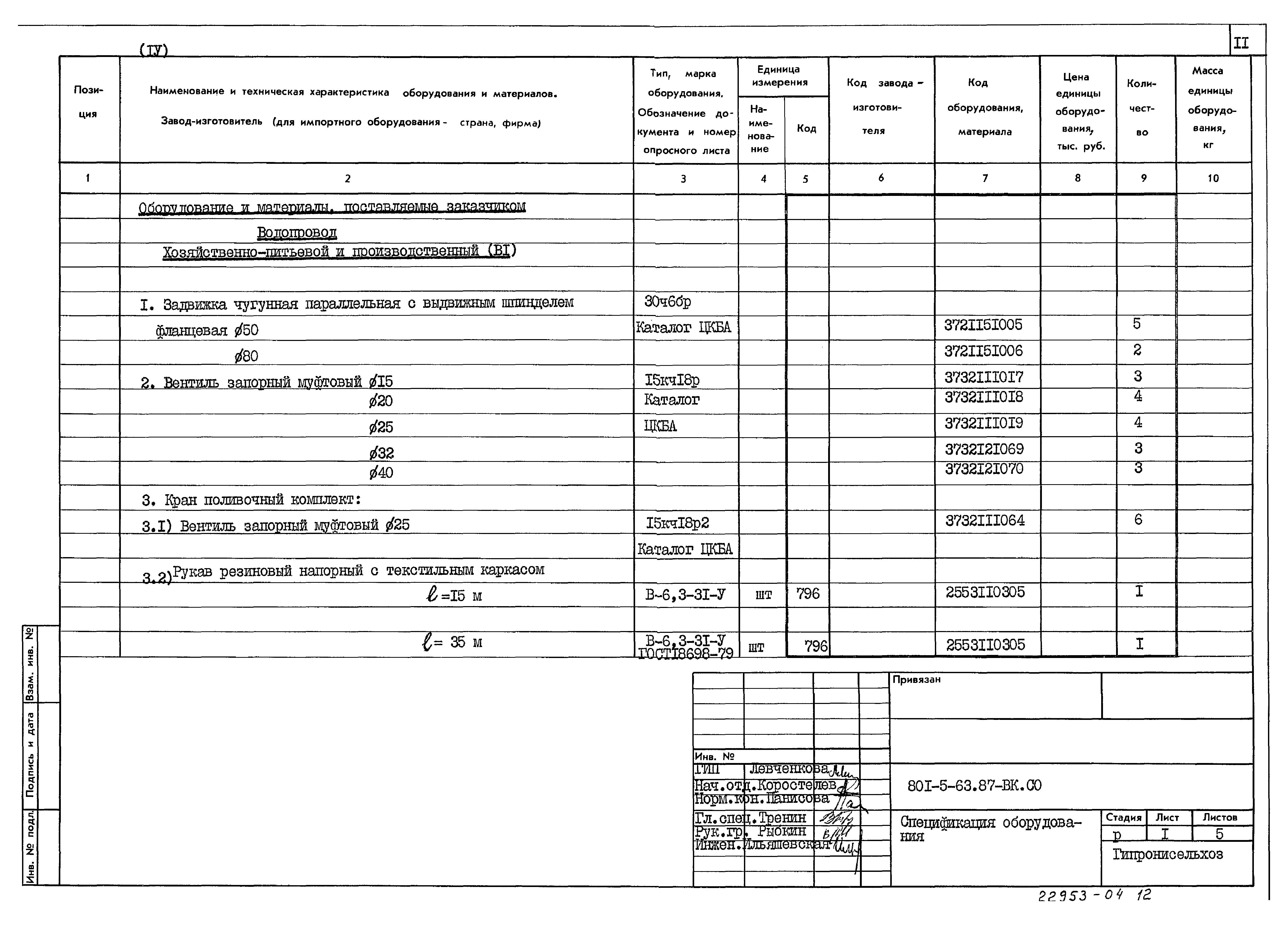 Типовой проект 801-5-63.87