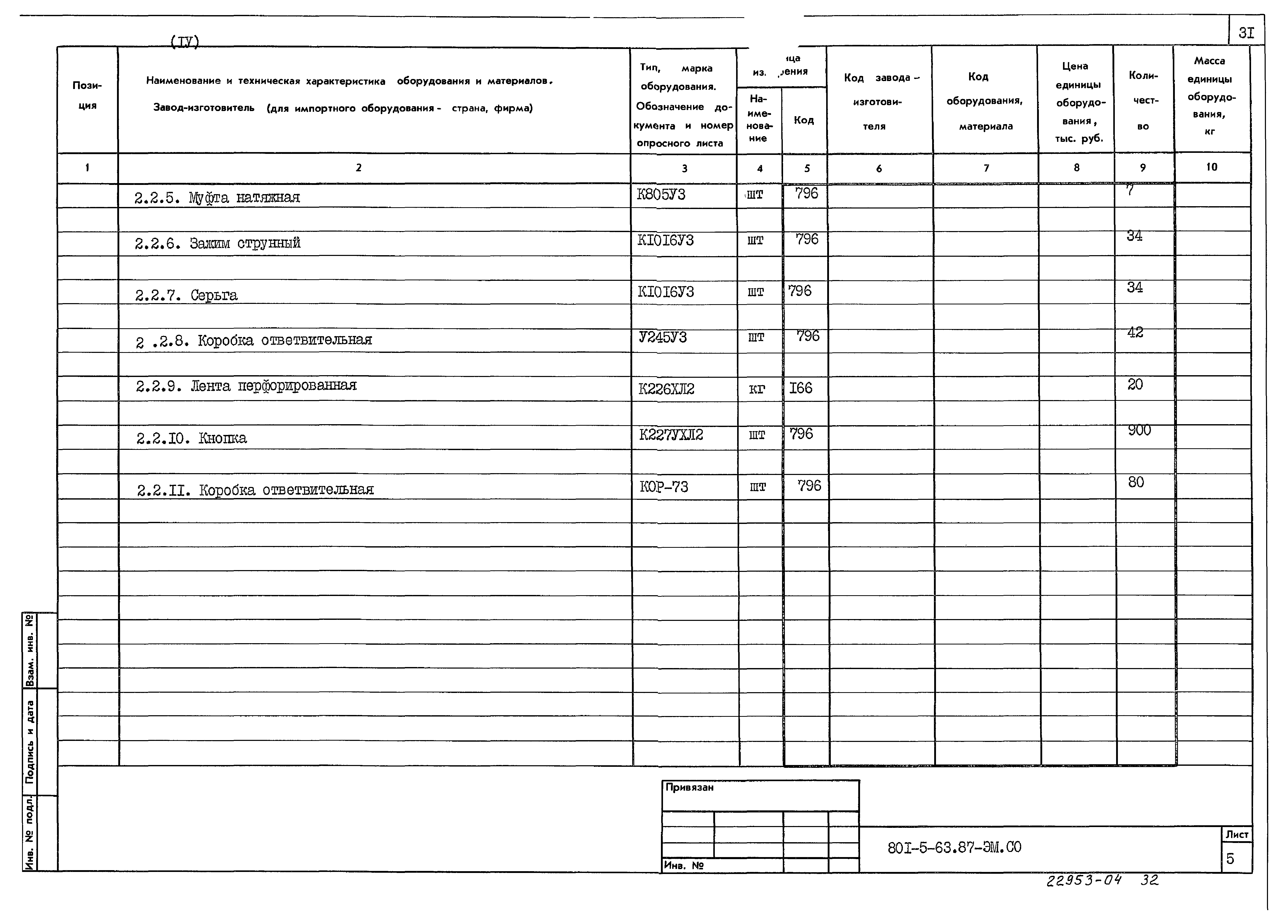 Типовой проект 801-5-63.87
