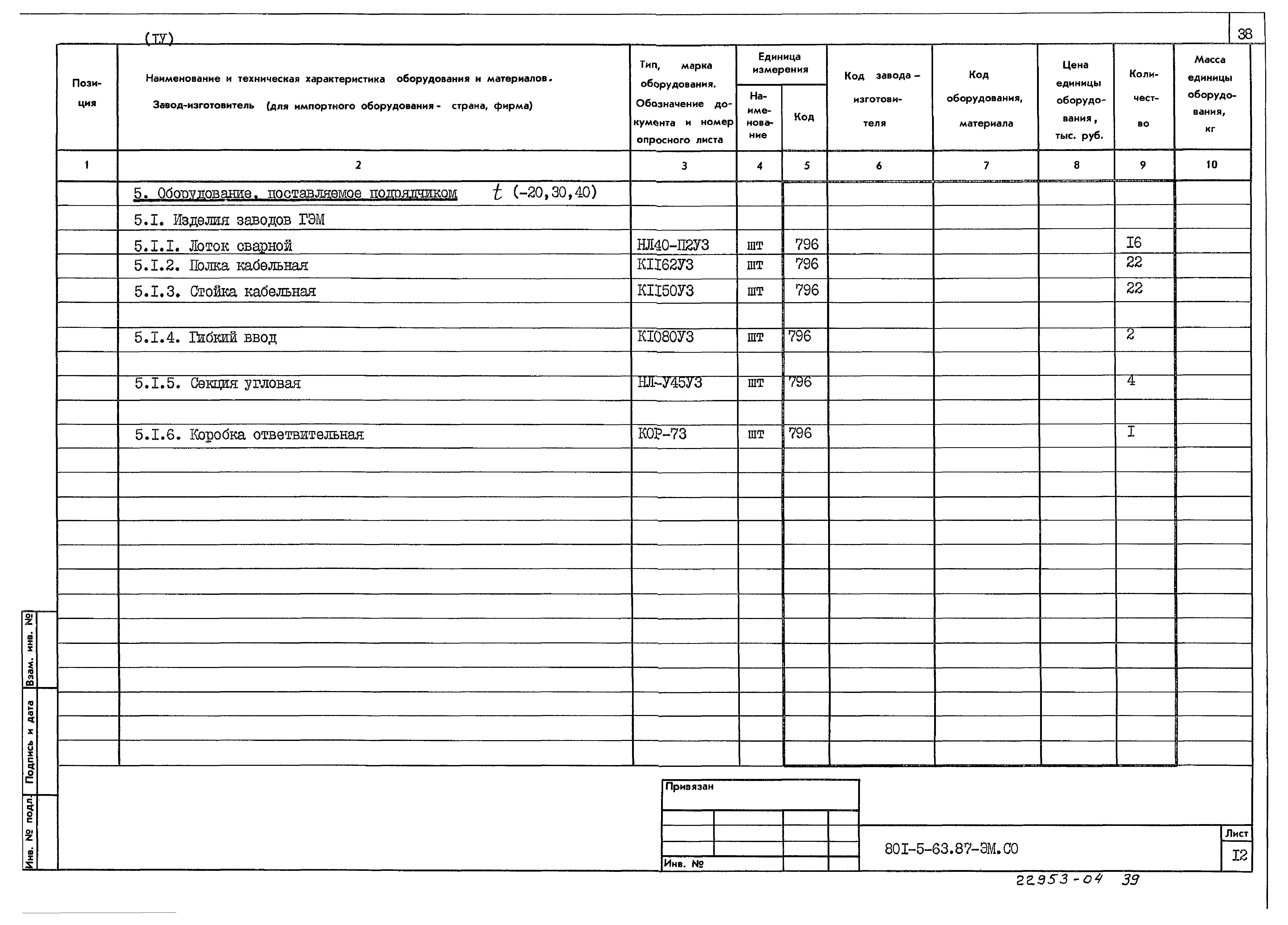 Типовой проект 801-5-63.87
