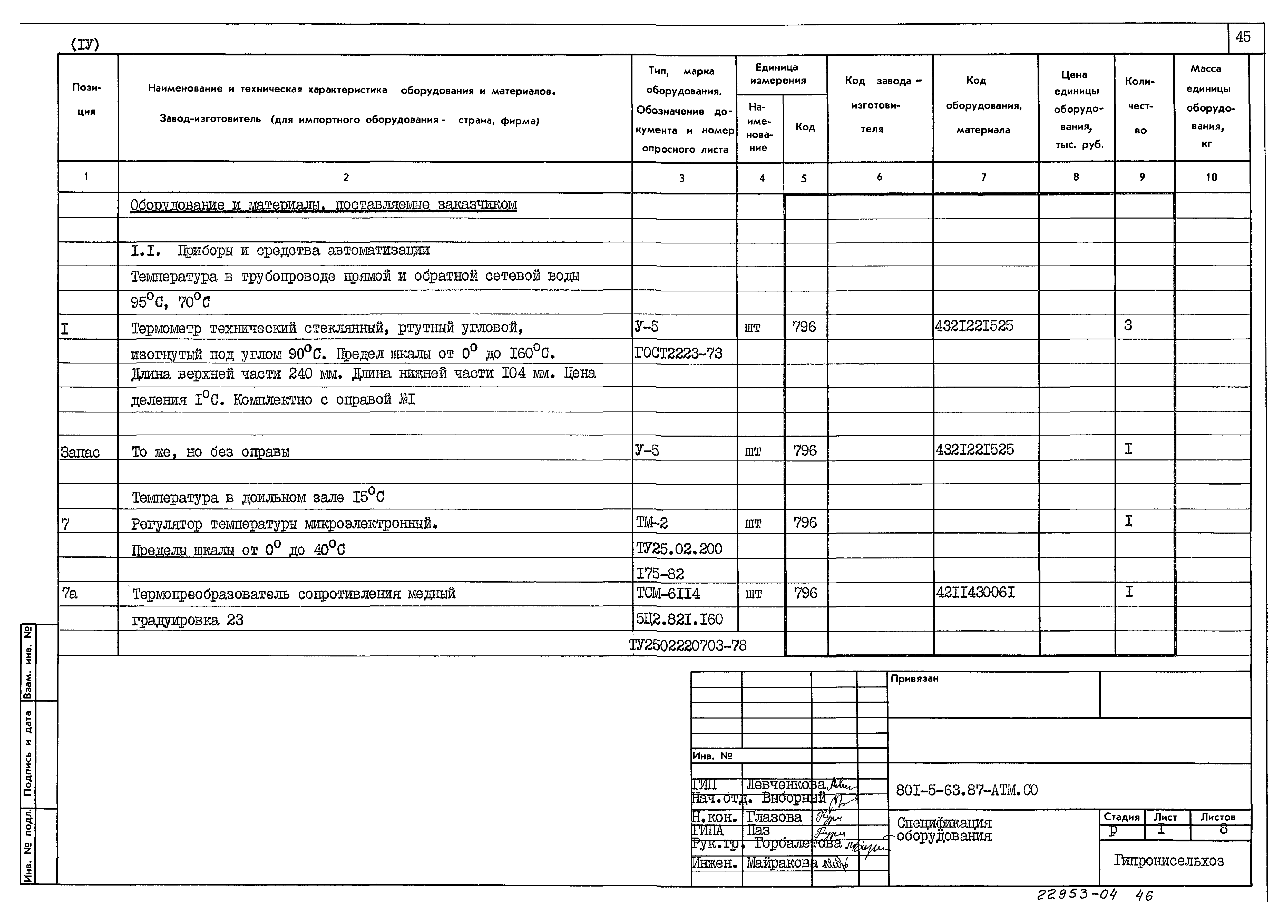 Типовой проект 801-5-63.87