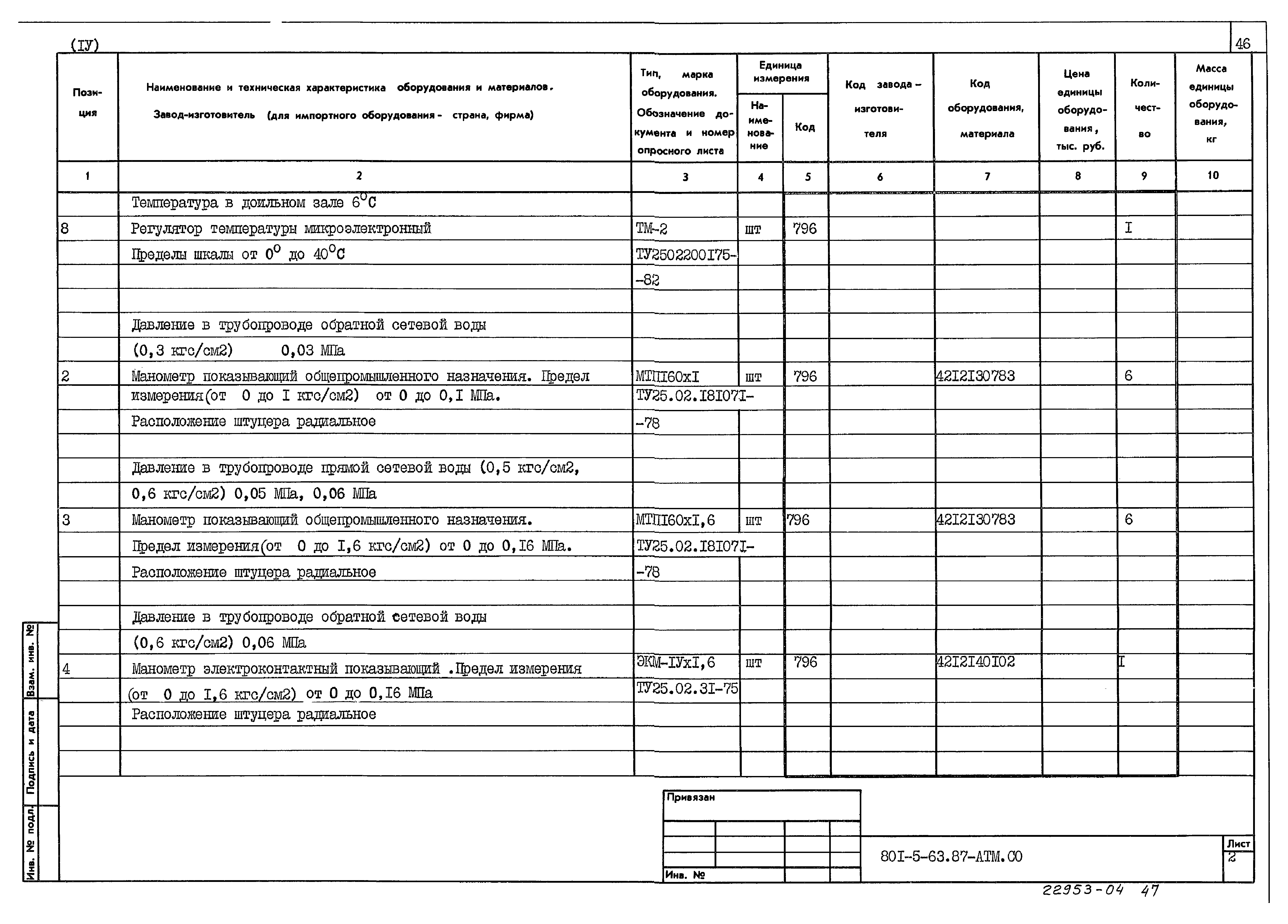 Типовой проект 801-5-63.87