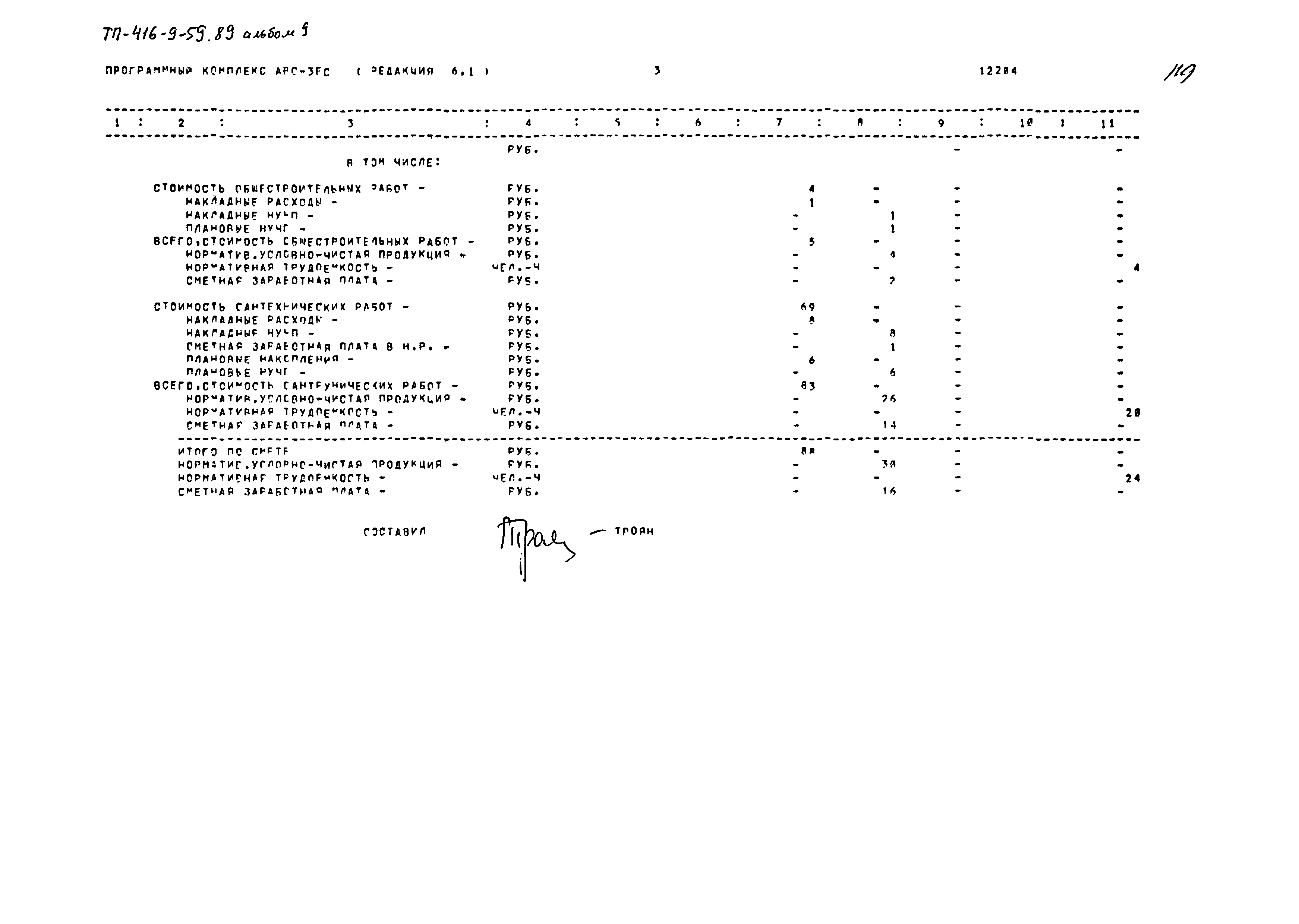 Типовой проект 416-9-59.89