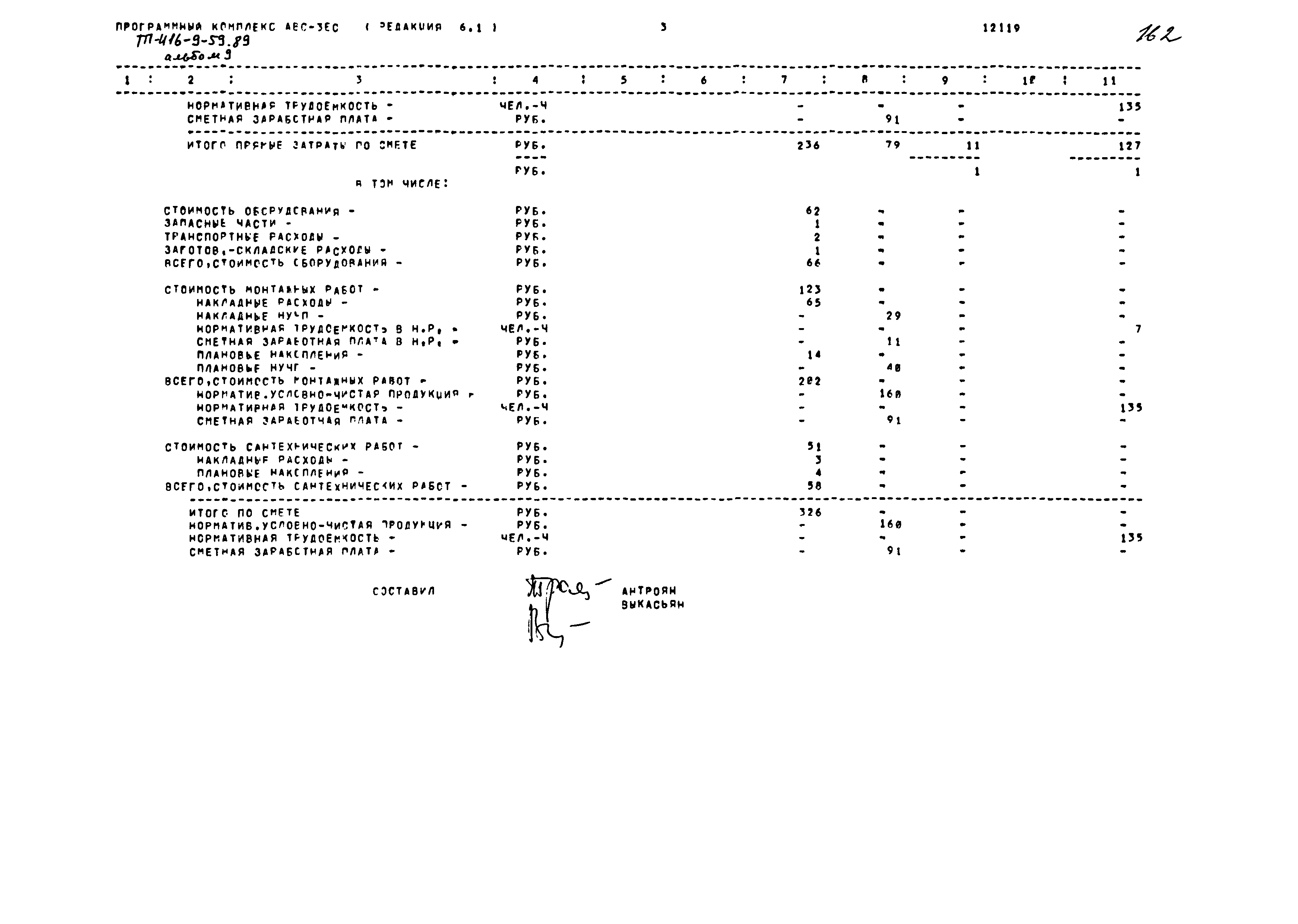 Типовой проект 416-9-59.89