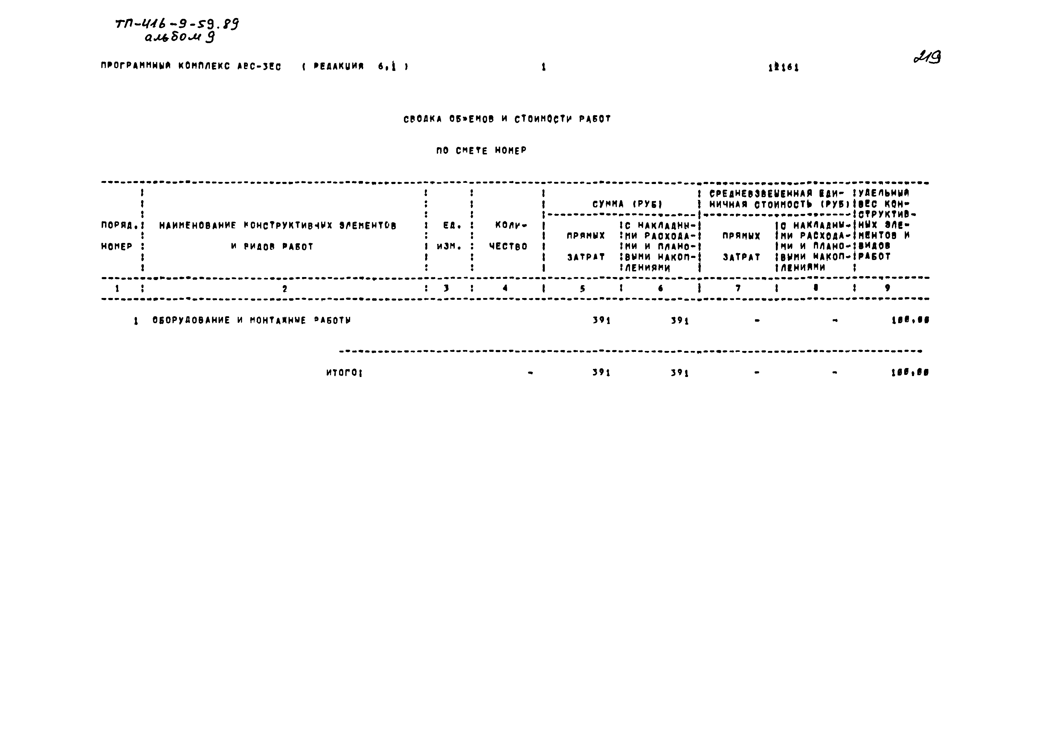 Типовой проект 416-9-59.89