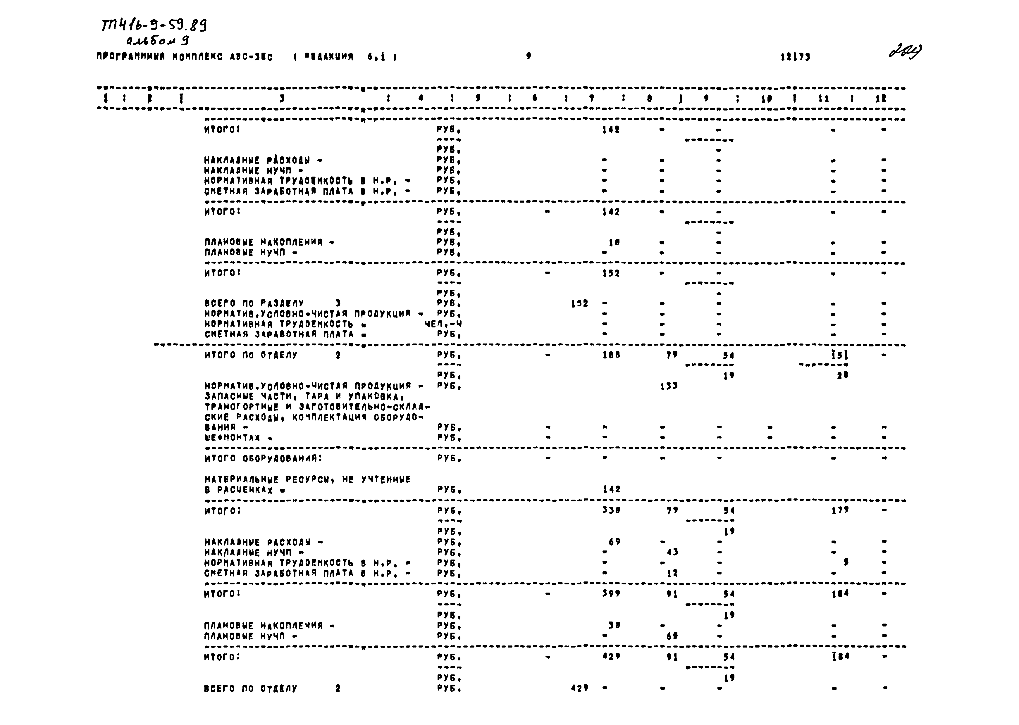 Типовой проект 416-9-59.89