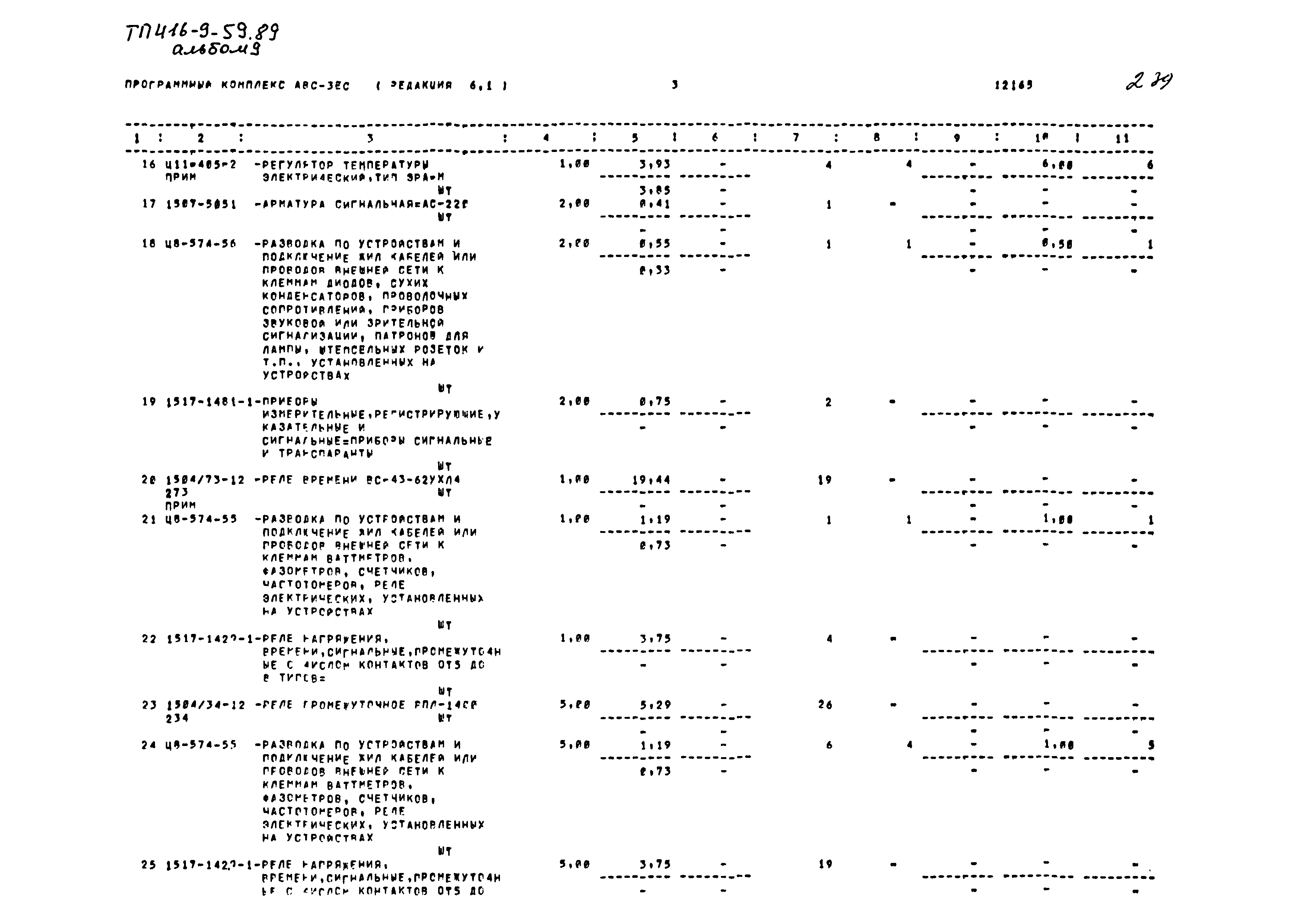 Типовой проект 416-9-59.89