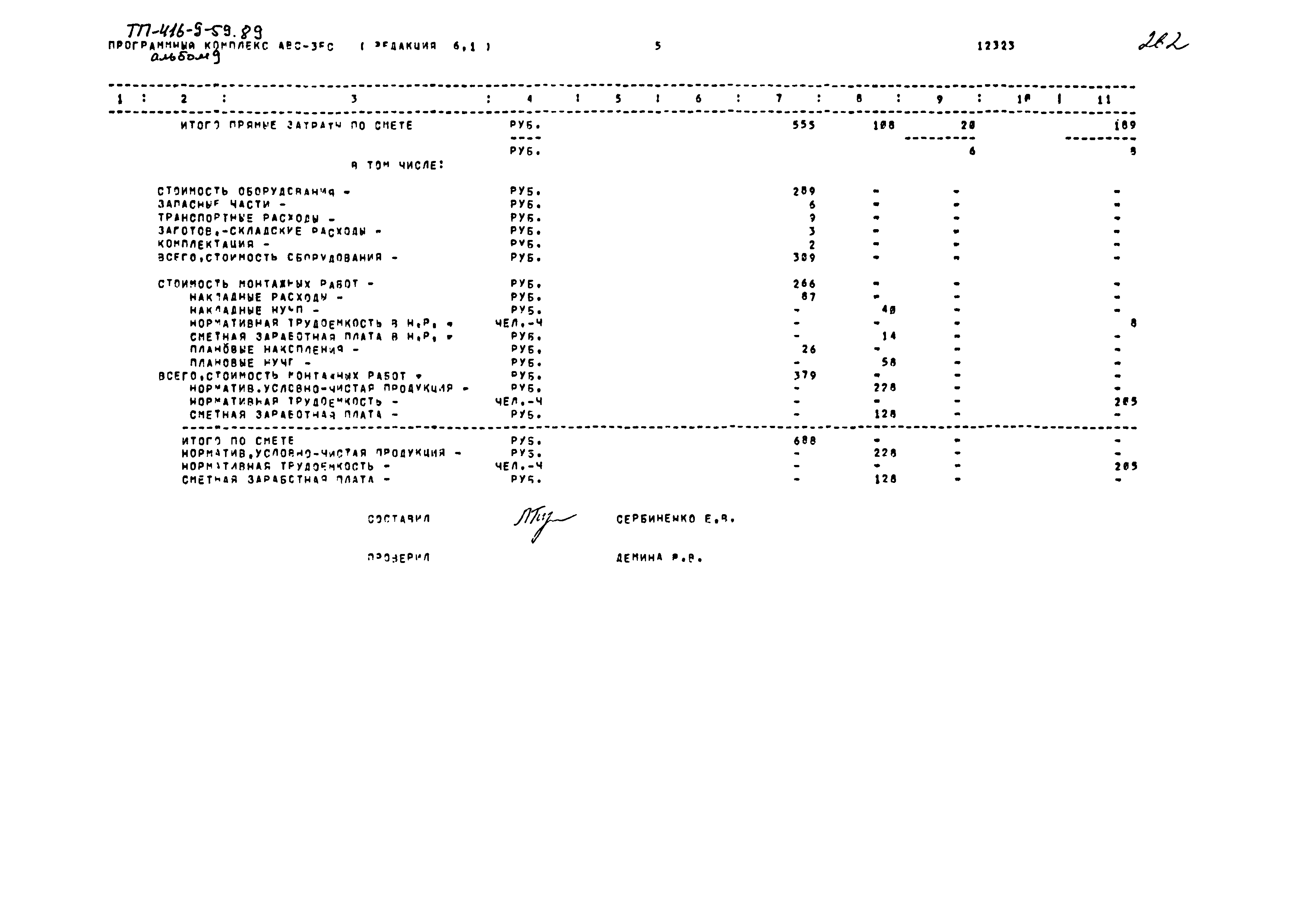 Типовой проект 416-9-59.89