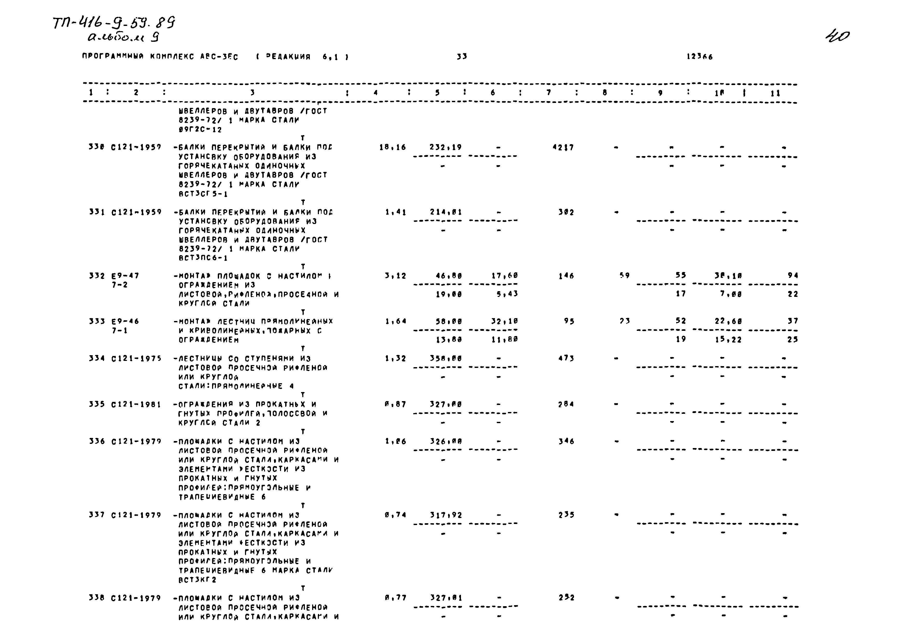 Типовой проект 416-9-59.89