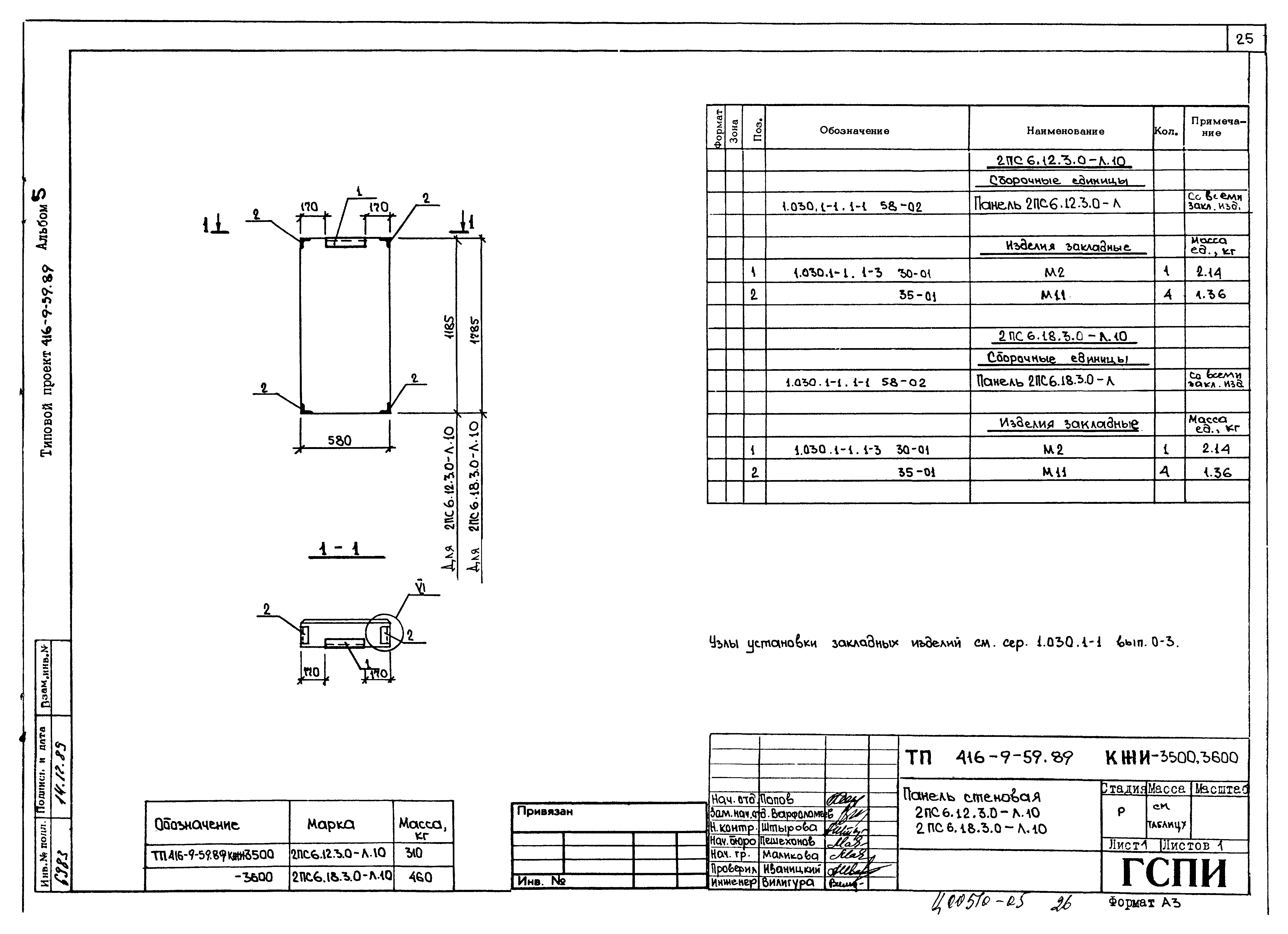 Типовой проект 416-9-59.89