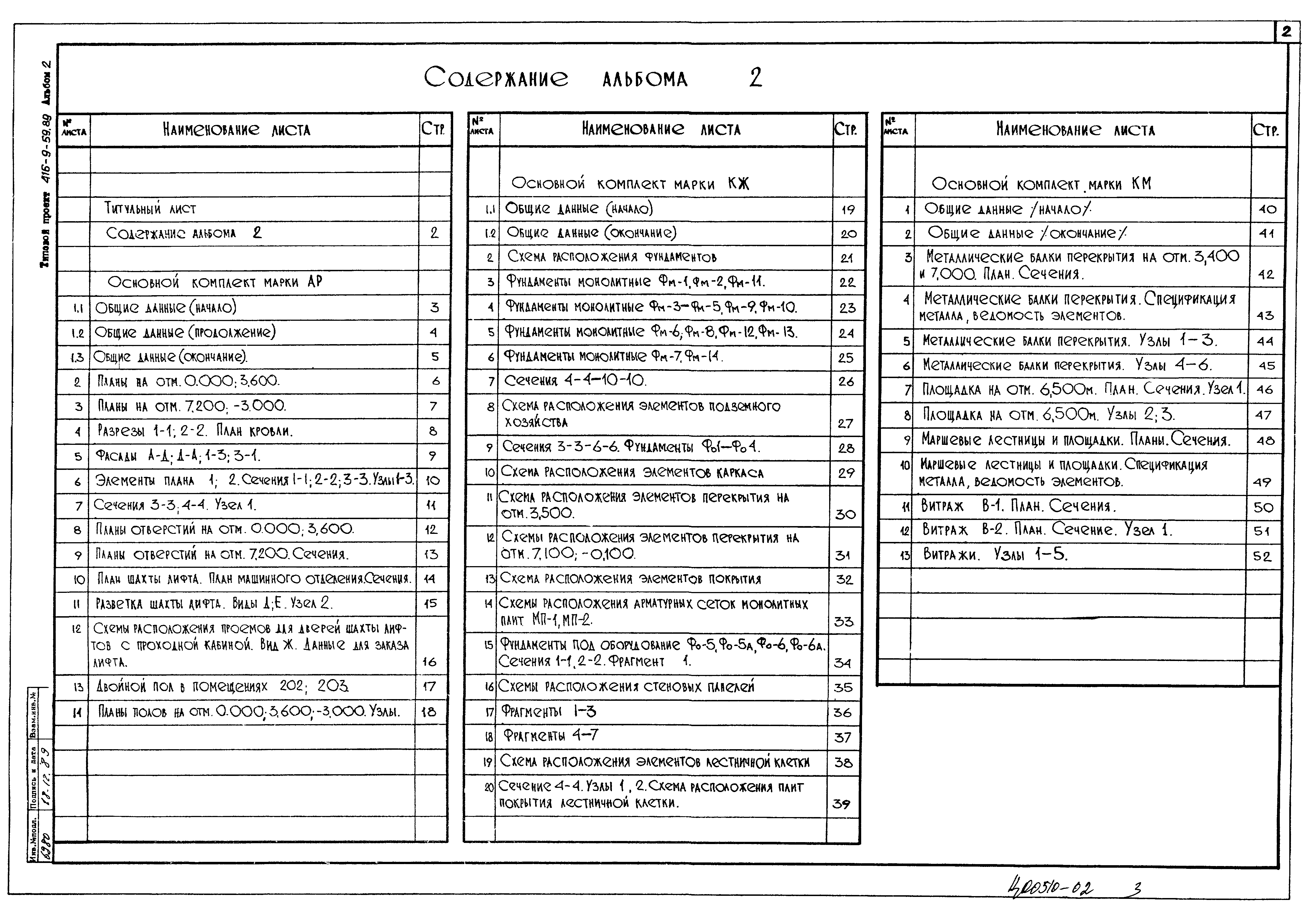 Типовой проект 416-9-59.89