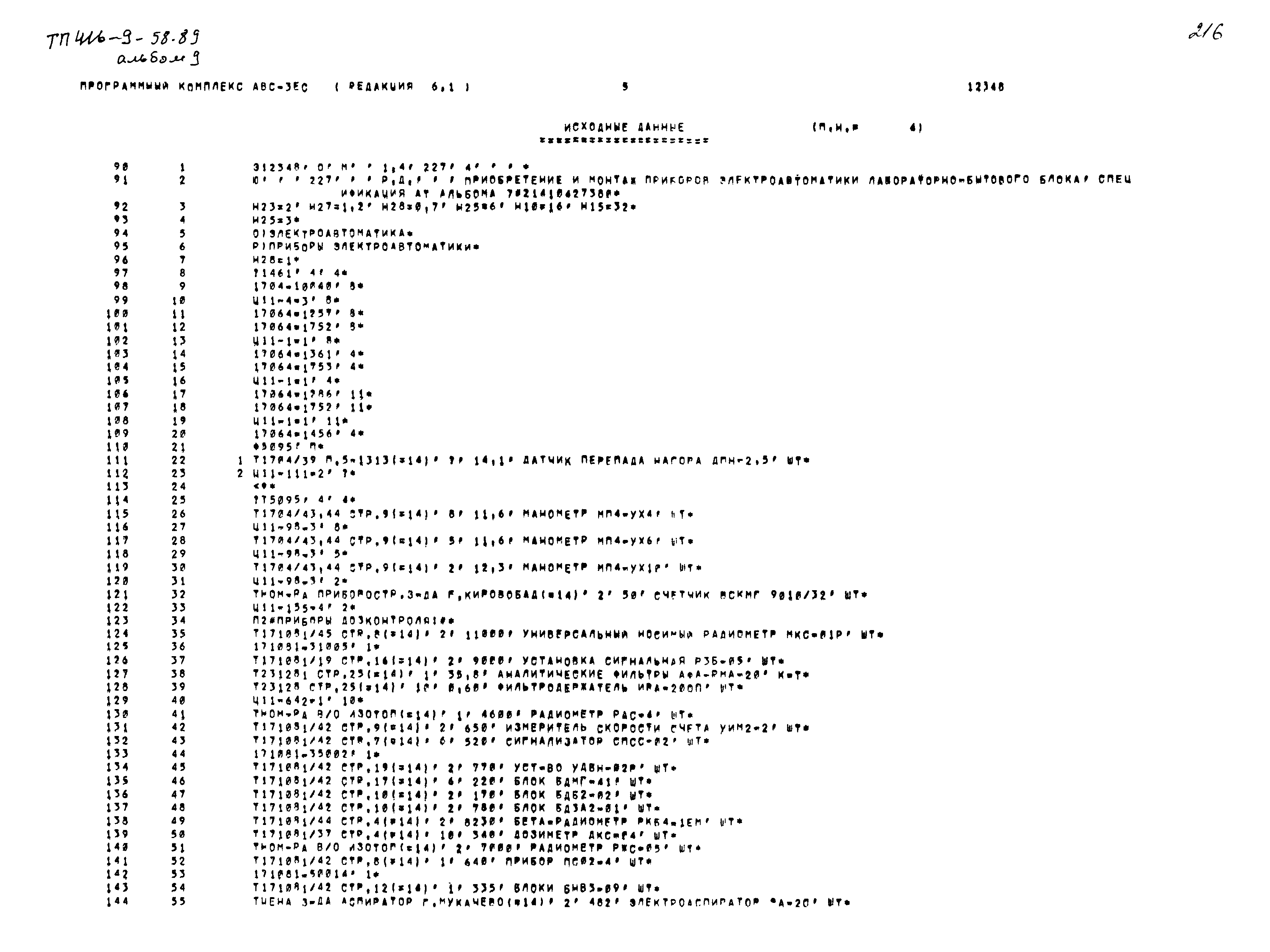 Типовой проект 416-9-58.89