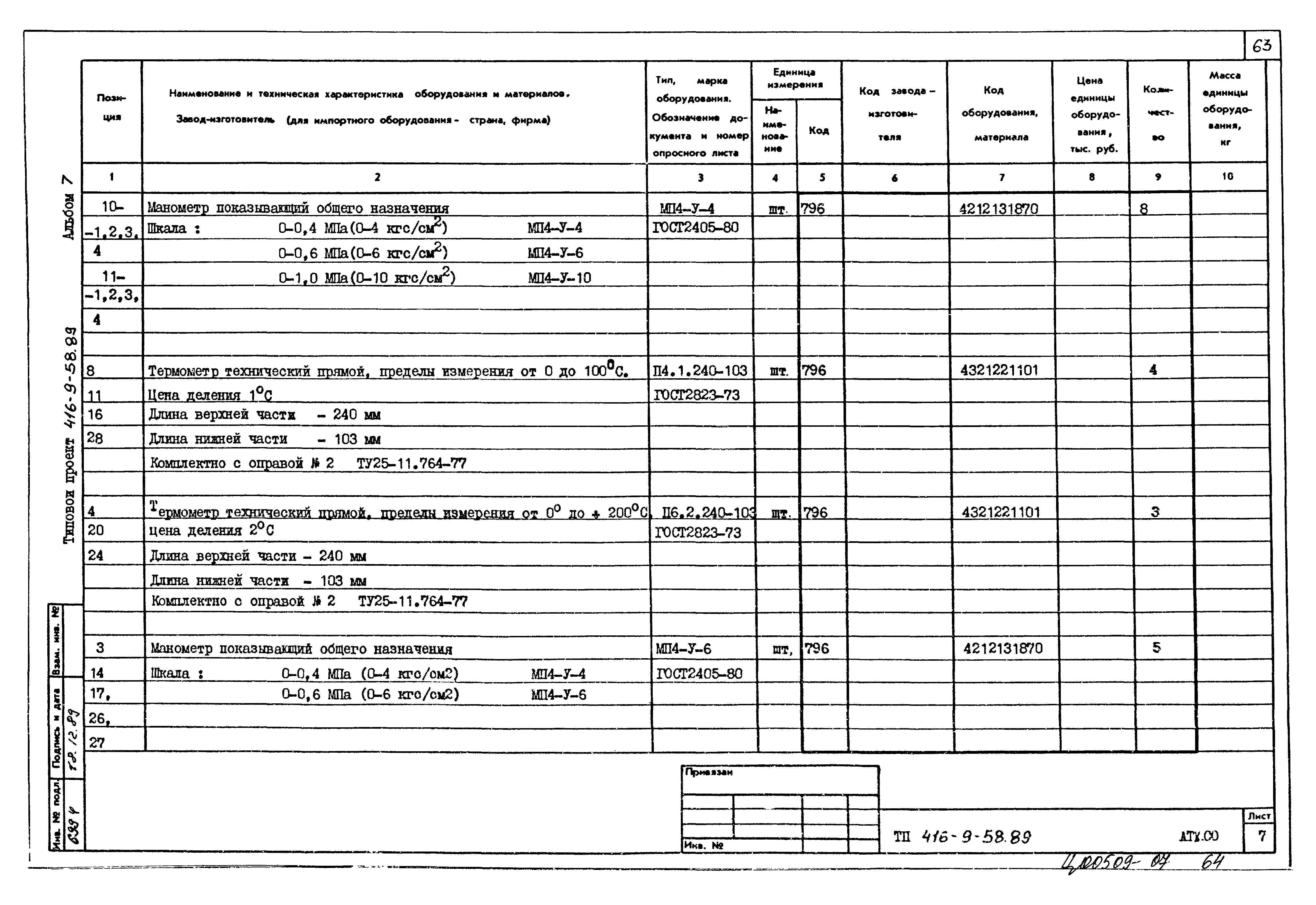 Типовой проект 416-9-58.89