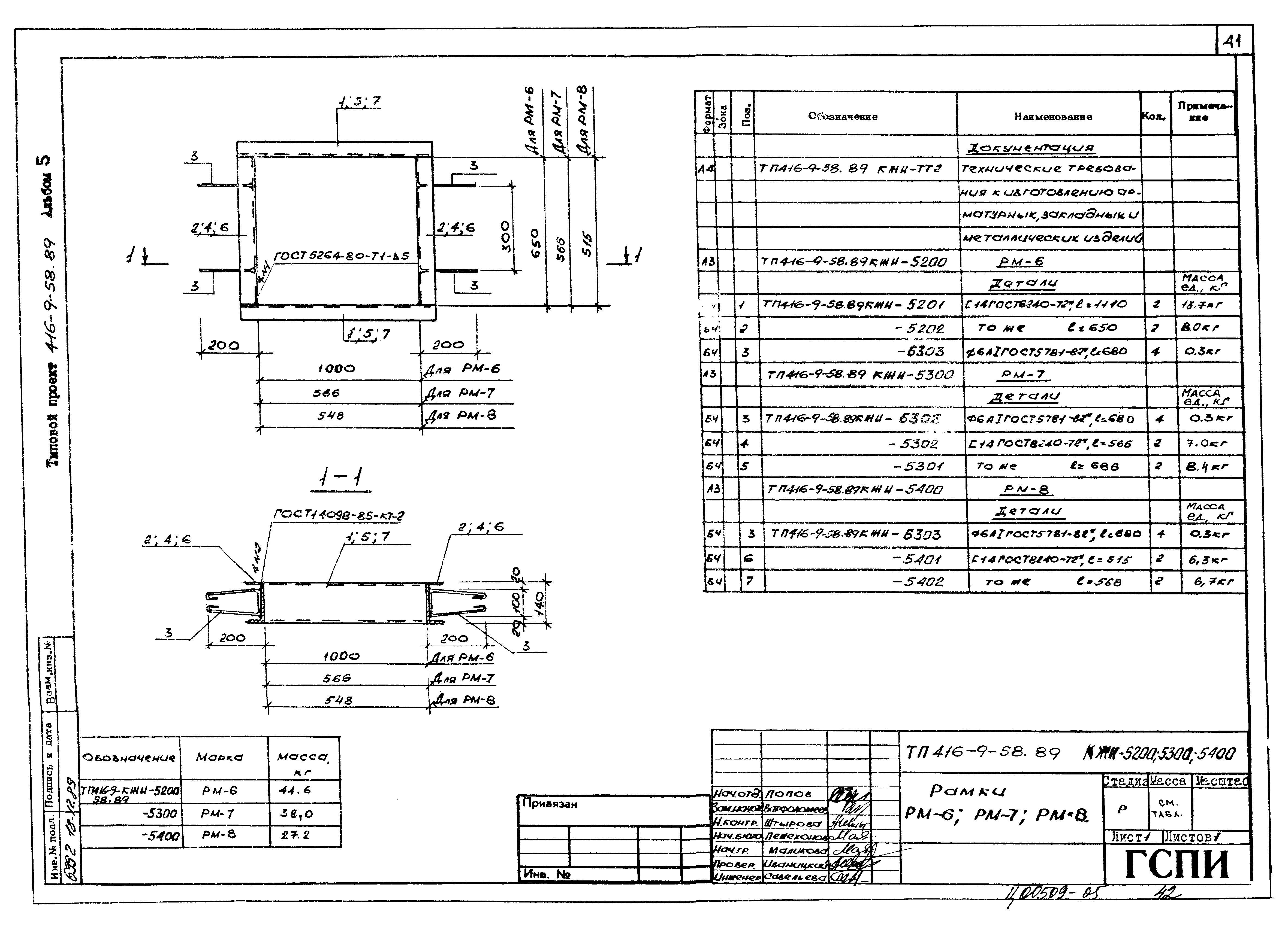 Типовой проект 416-9-58.89