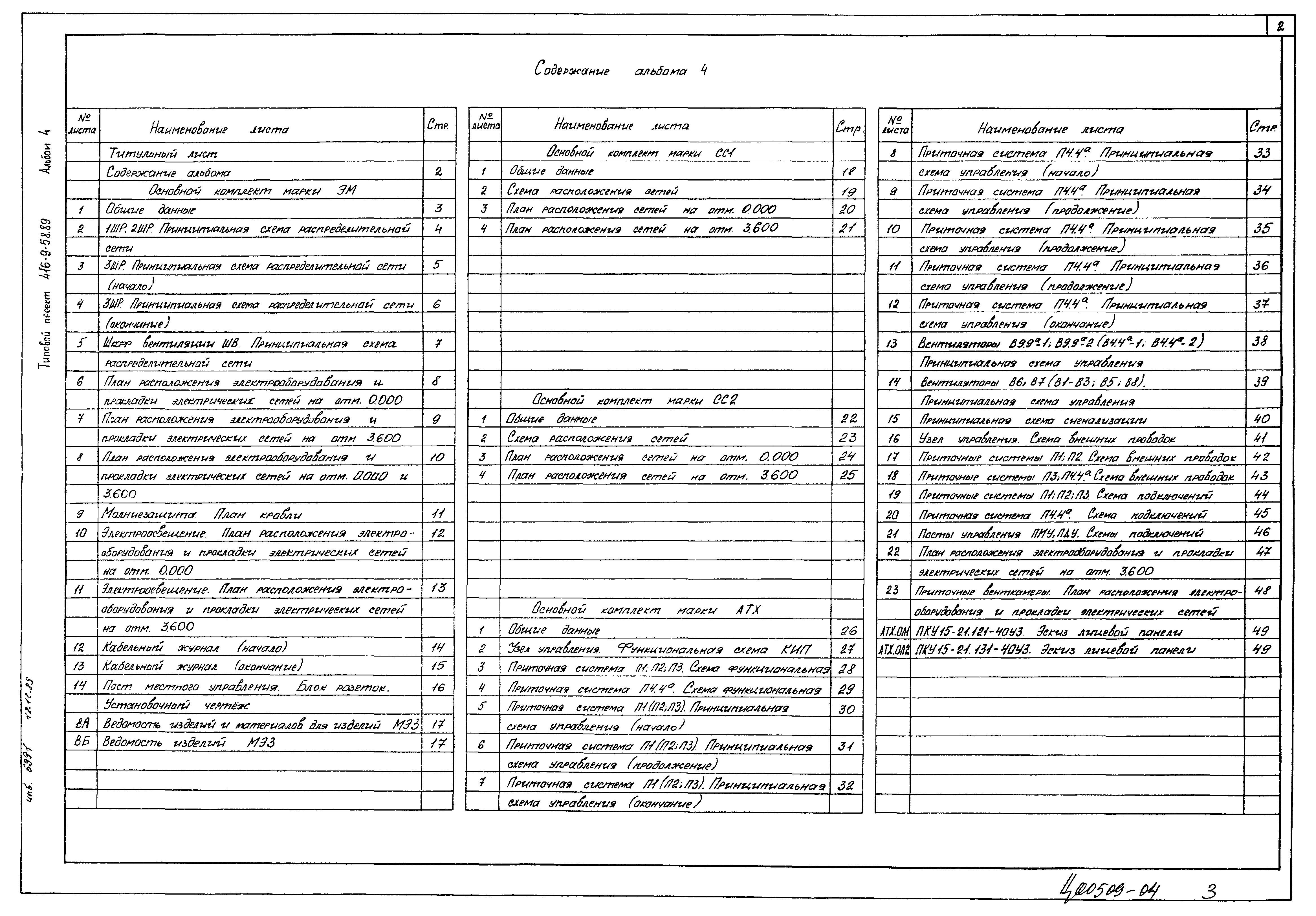 Типовой проект 416-9-58.89