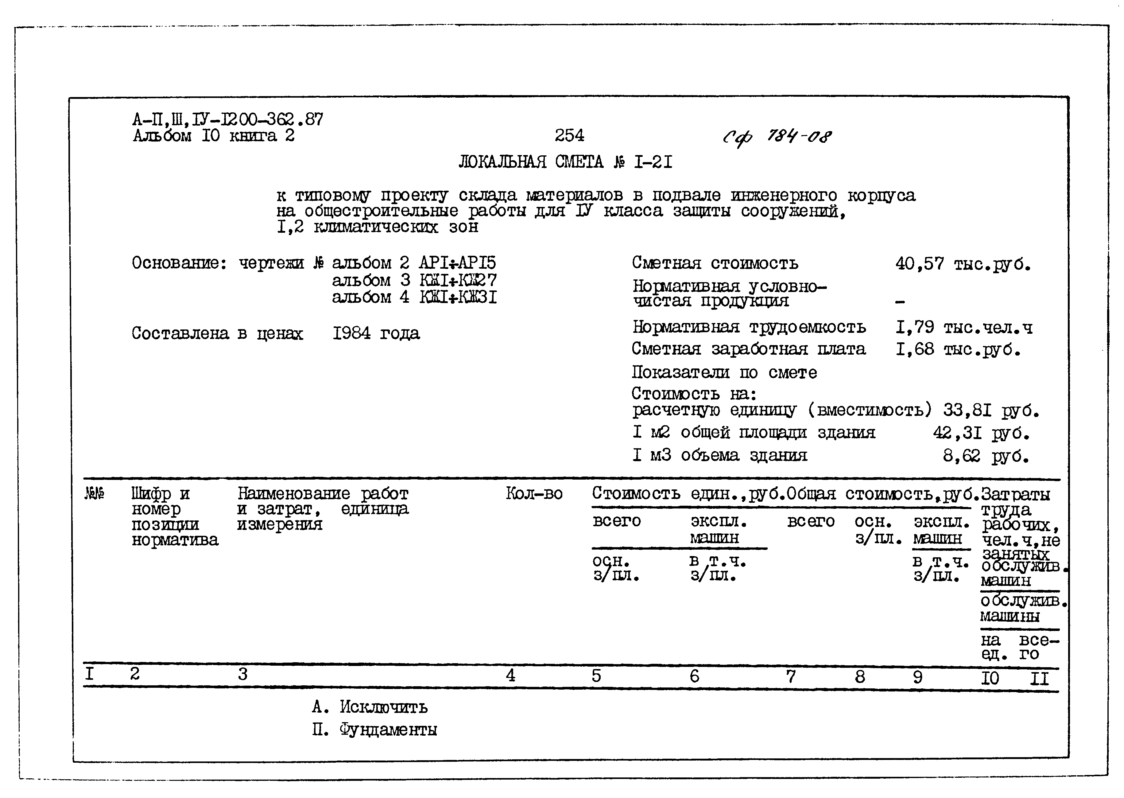Типовой проект А-II,III,IV-1200-362.87