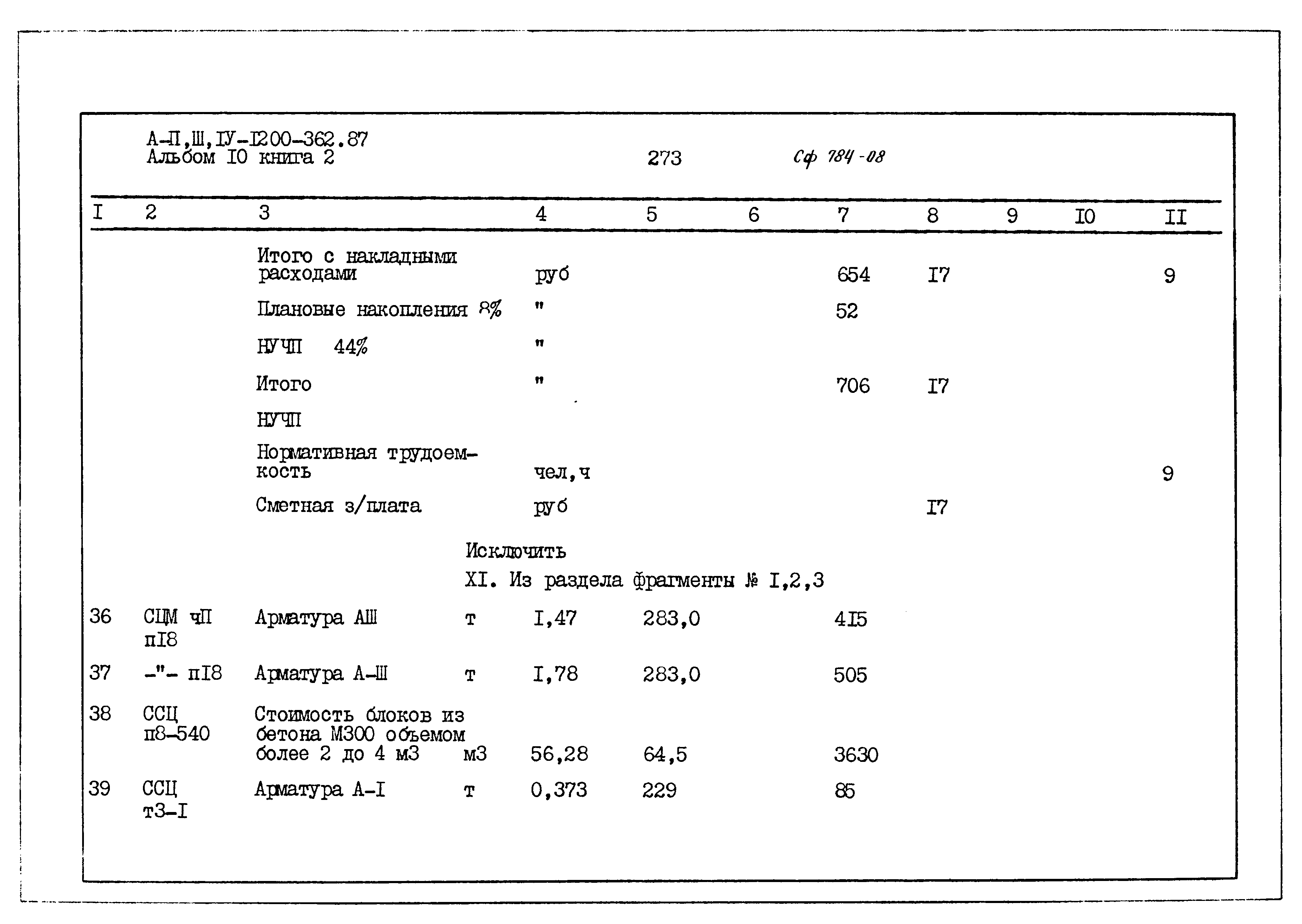 Типовой проект А-II,III,IV-1200-362.87