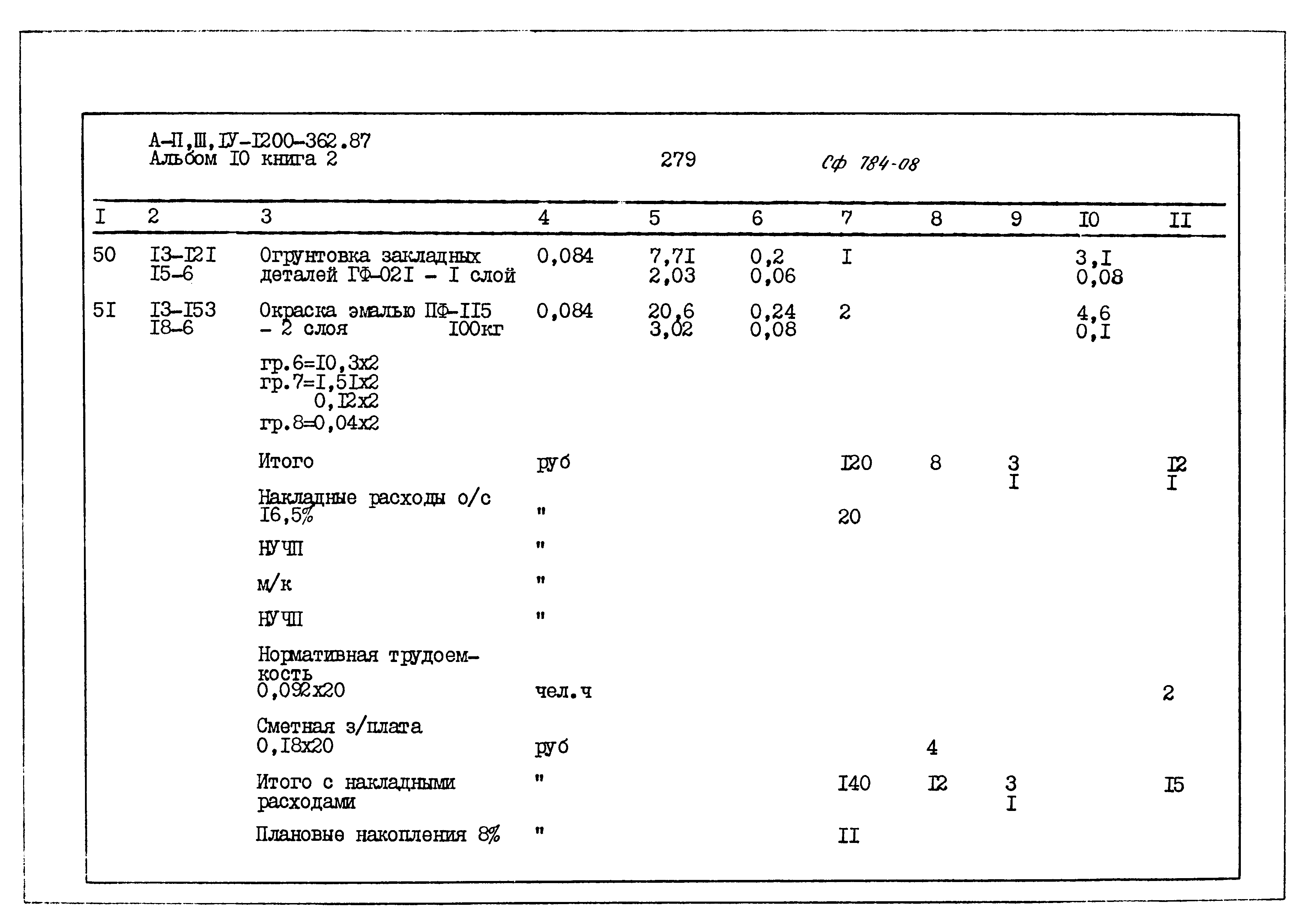 Типовой проект А-II,III,IV-1200-362.87