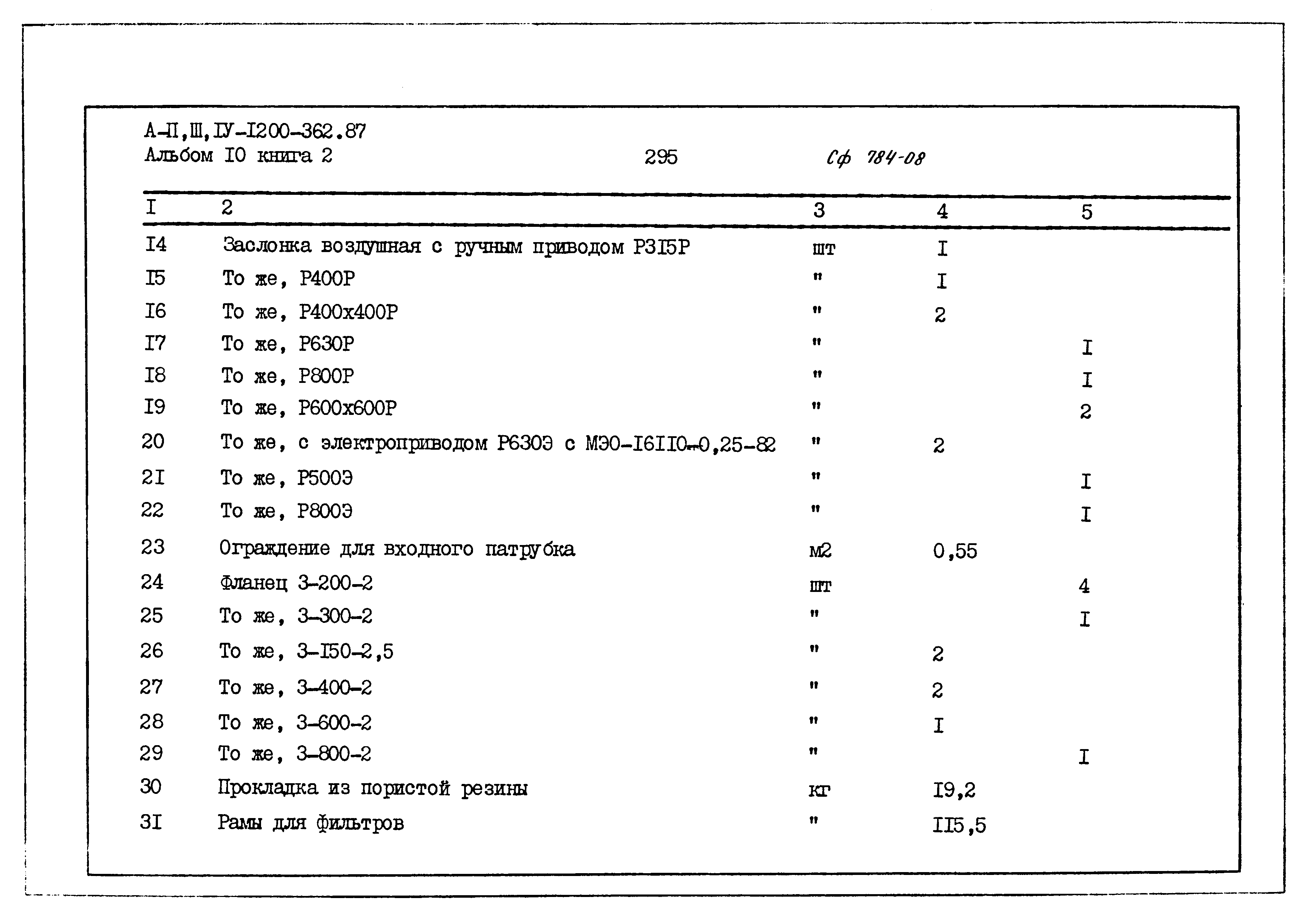 Типовой проект А-II,III,IV-1200-362.87