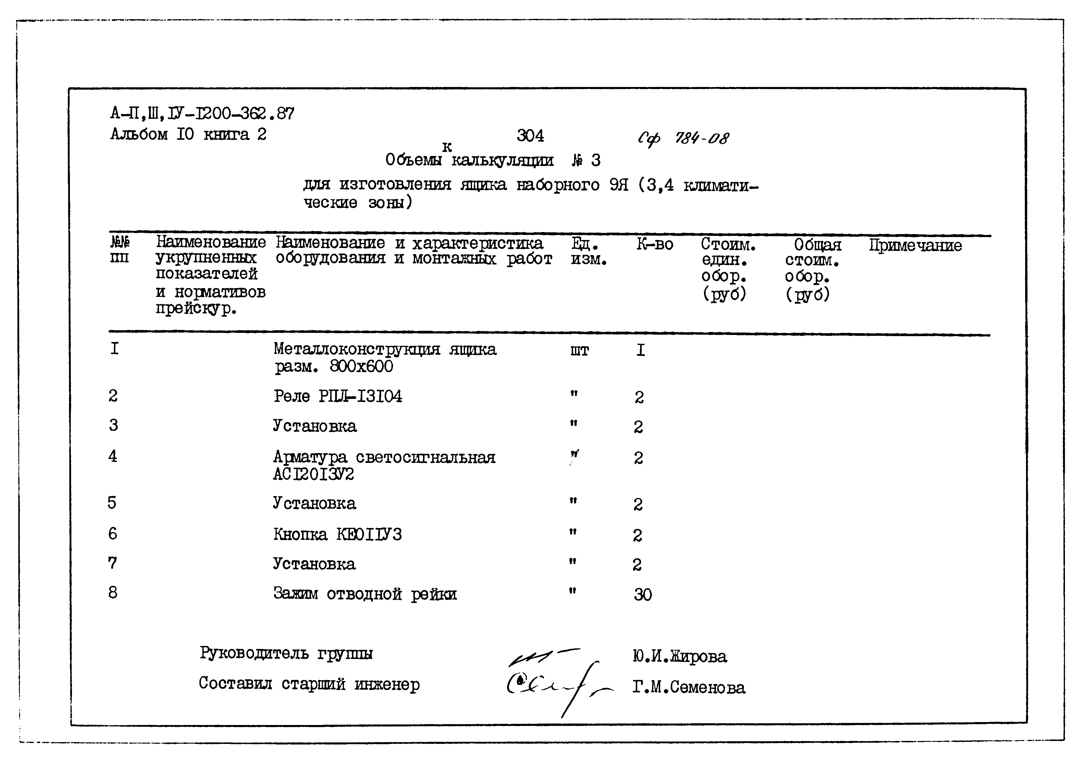 Типовой проект А-II,III,IV-1200-362.87