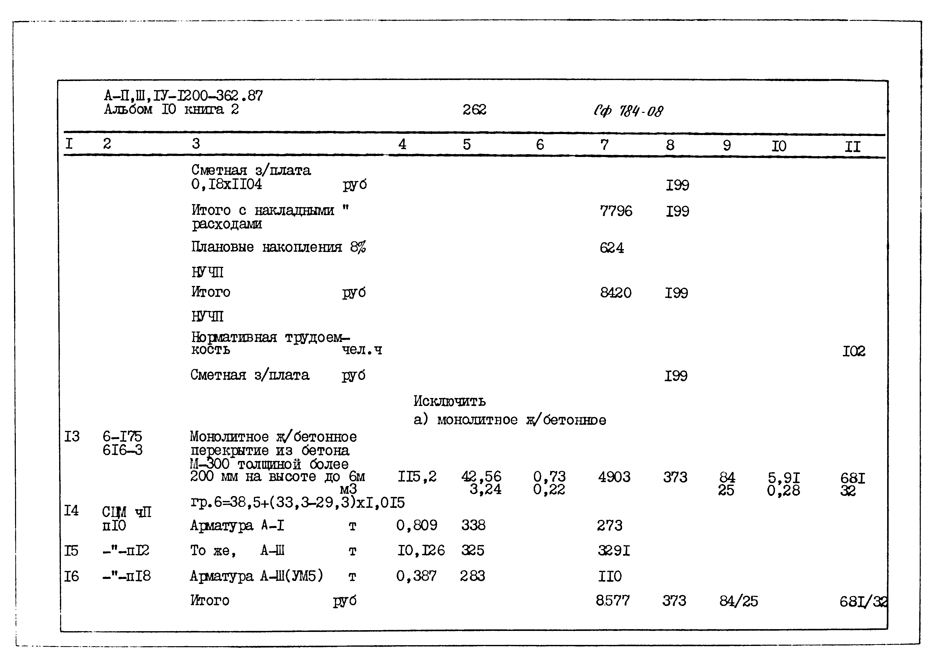 Типовой проект А-II,III,IV-1200-362.87