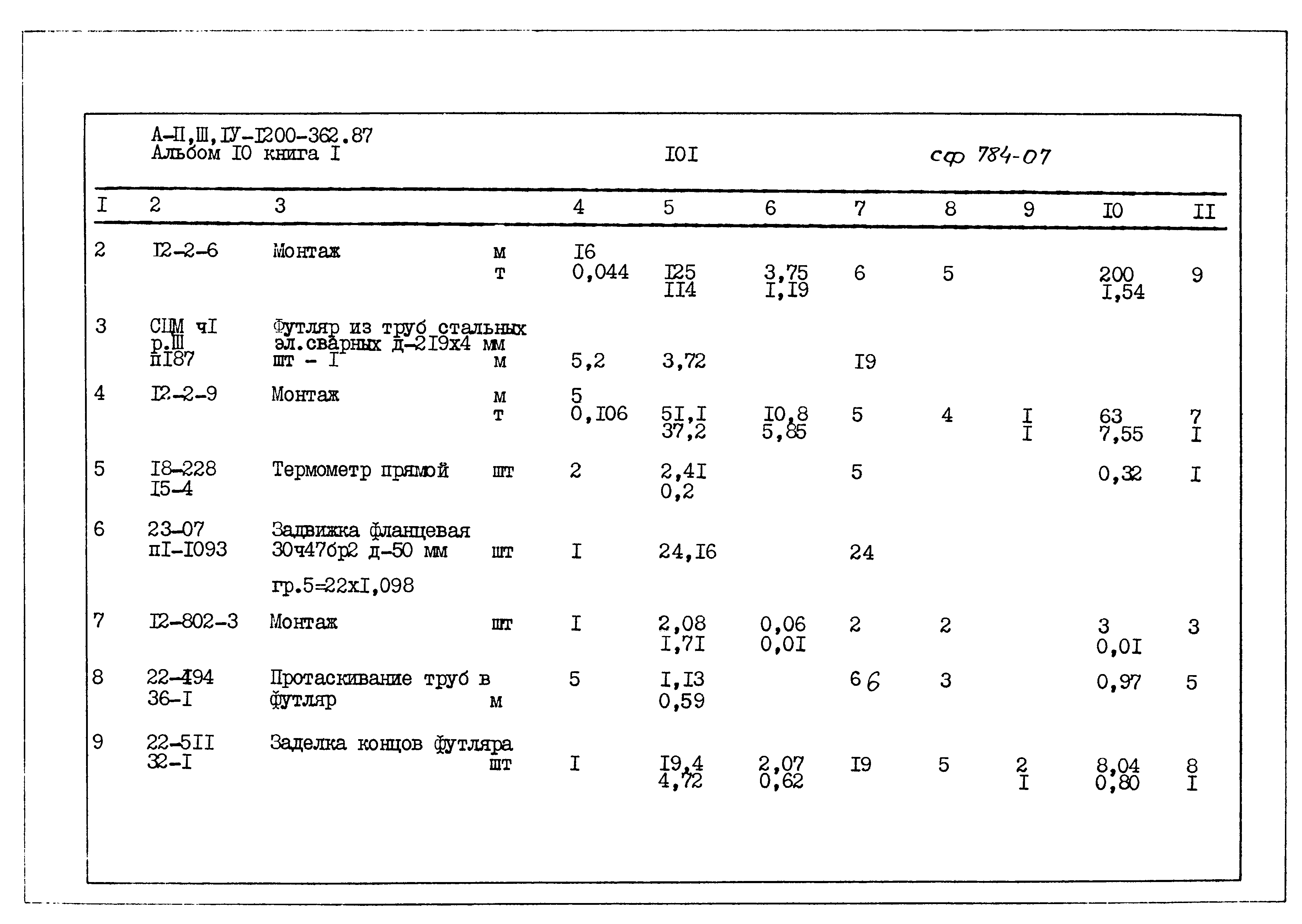 Типовой проект А-II,III,IV-1200-362.87